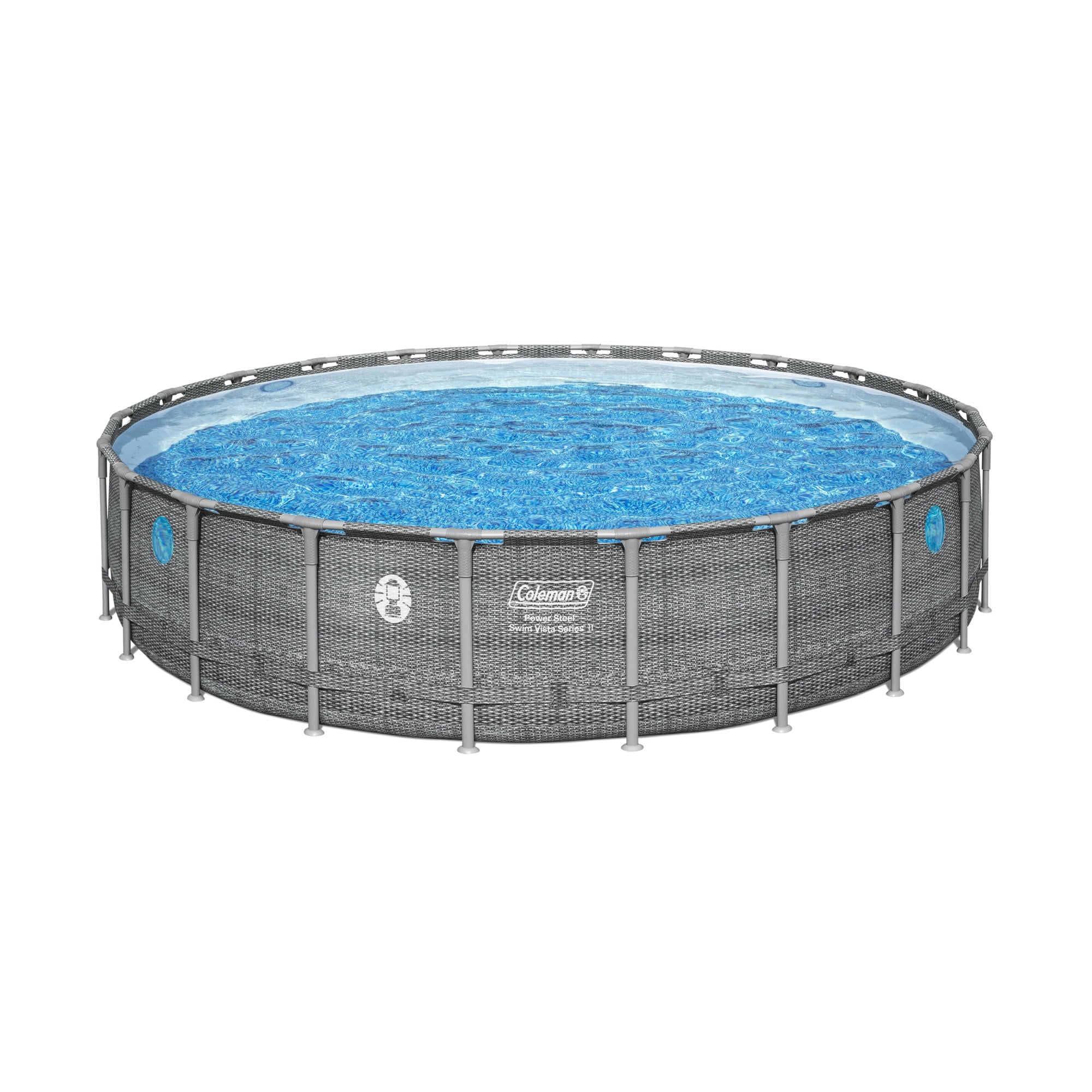 WAYFAIR Coleman Power Steel 22' X 52 Round Frame Above Ground Swimming Pool Set