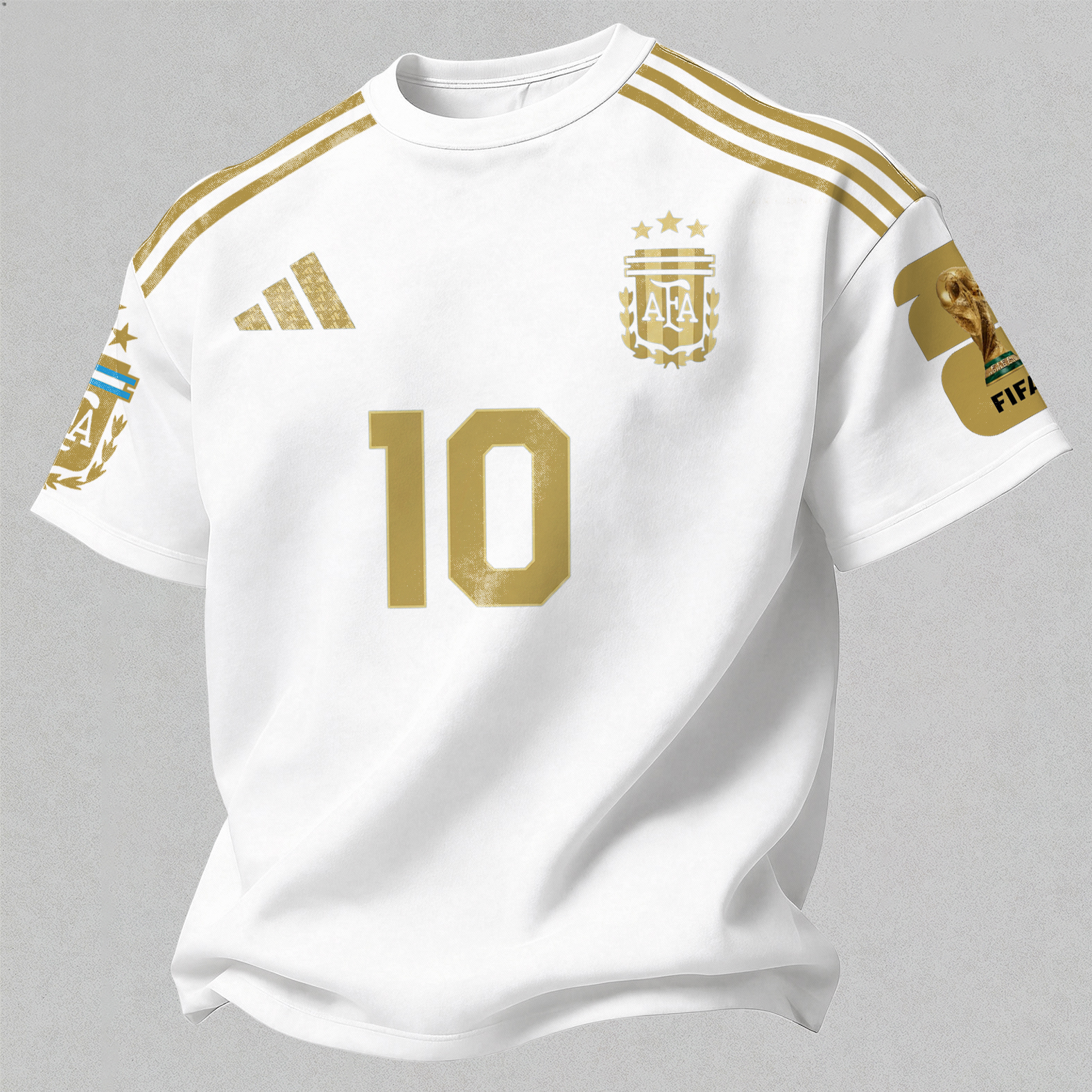 Football Star 10 Printed Oversized Unisex T-shirt