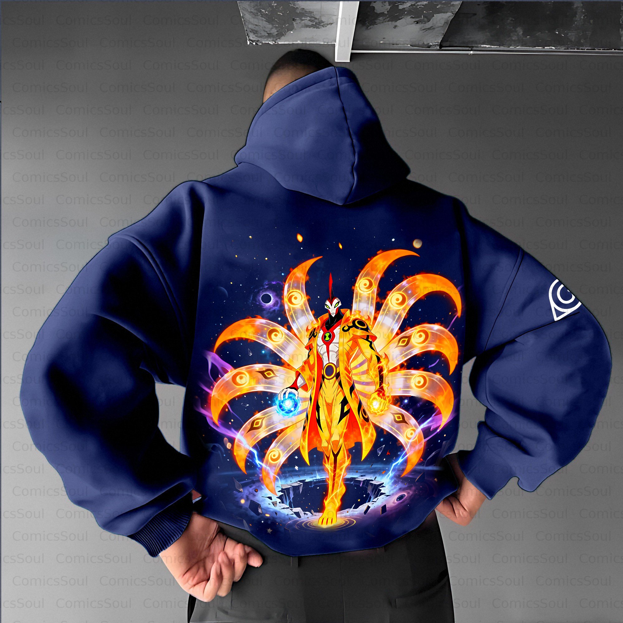 Unisex Anime Inspired Vintage Plush Hoodie