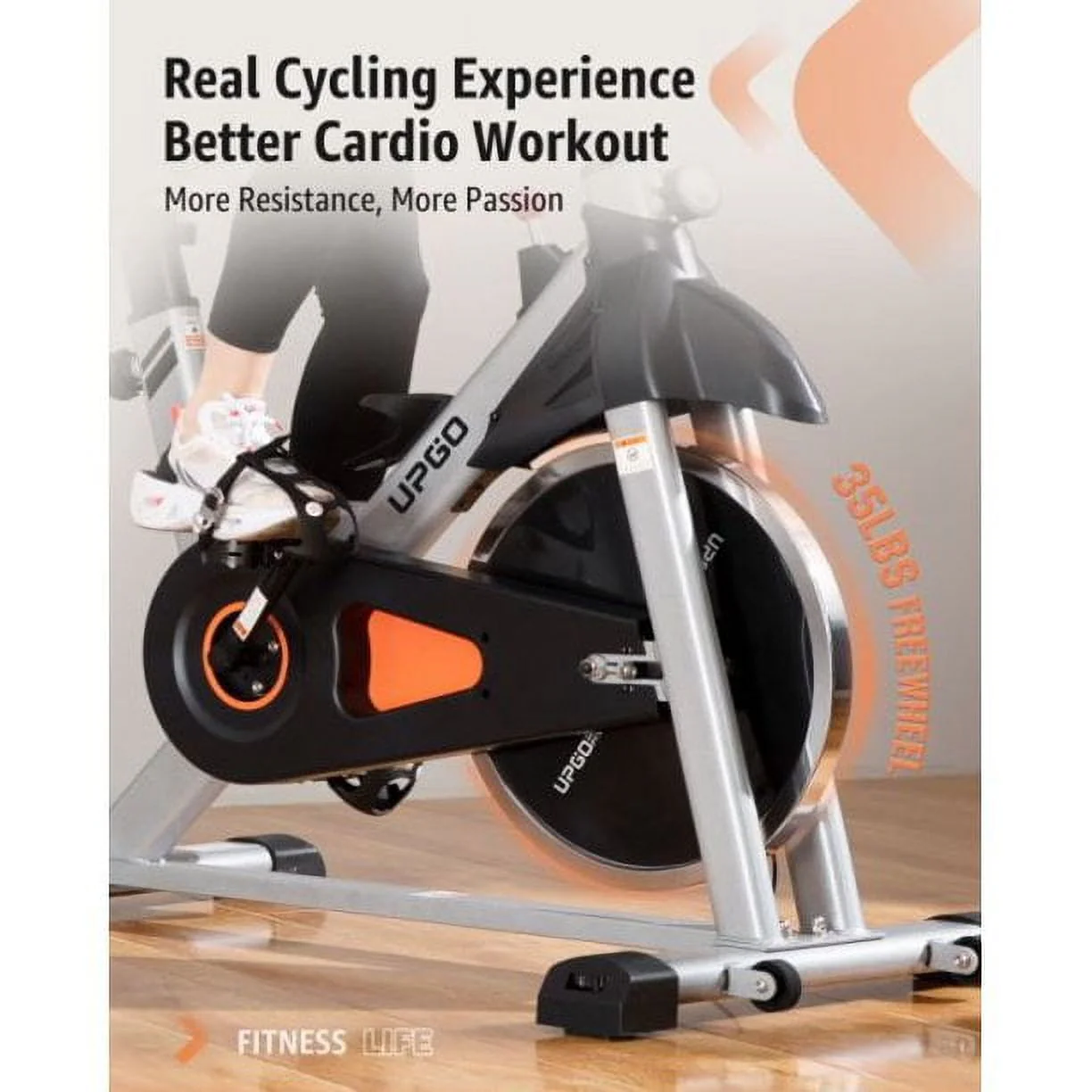 YOSUDA UPGO Indoor Cycling Bike Stationary Bike with 270lb Max Weight Exercise Bicycle with Ipad Mount & Comfortable Seat Cushion for Home Cardio Workout - Image 4