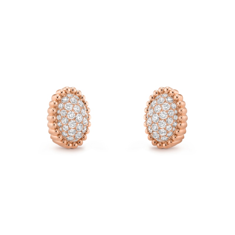 Replicate Perlée diamonds pavé earrings(1:1 replica) - Original Replica Club