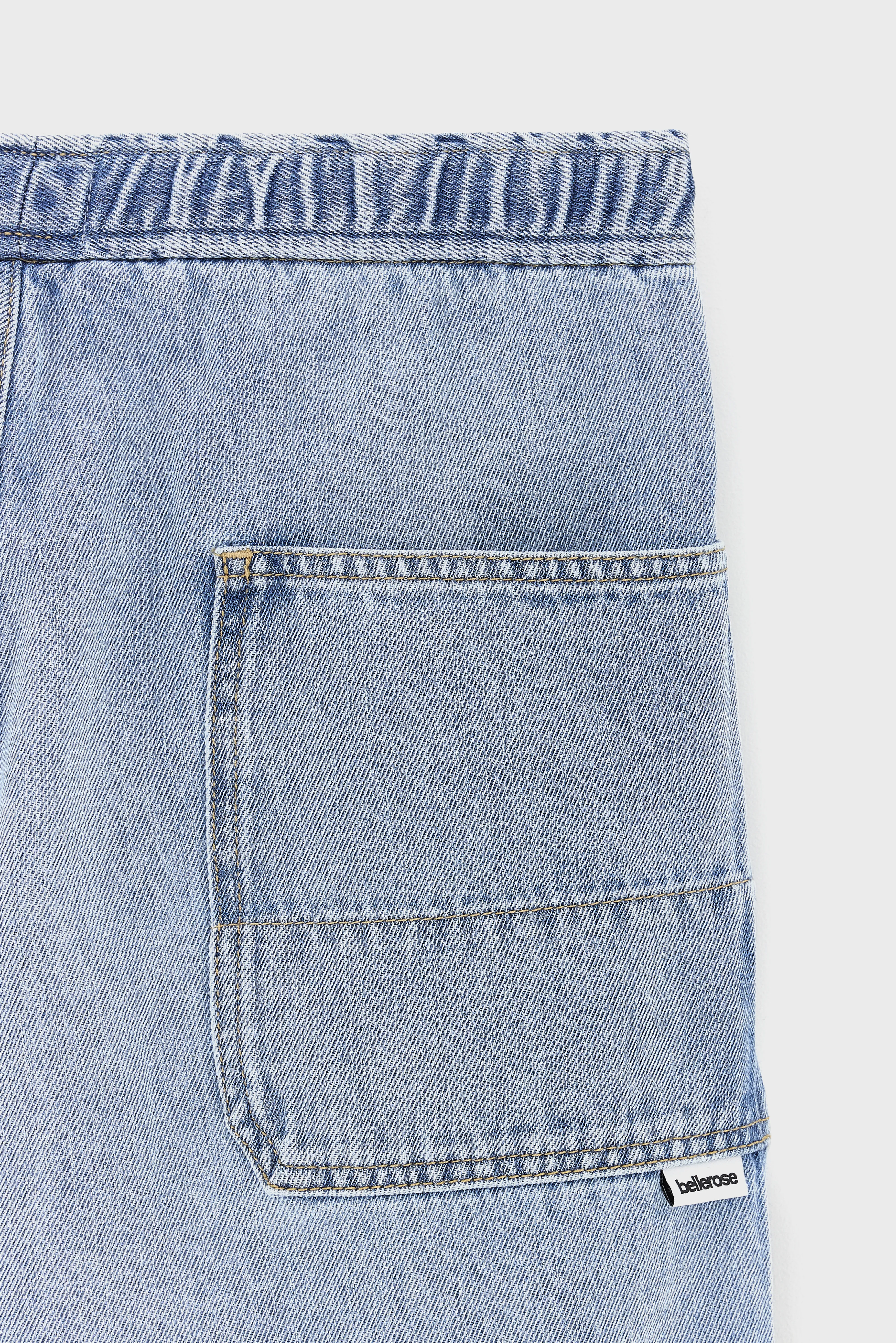 Bellerose Willemn baggy short (261 / B / LT BLUE BLEACH)