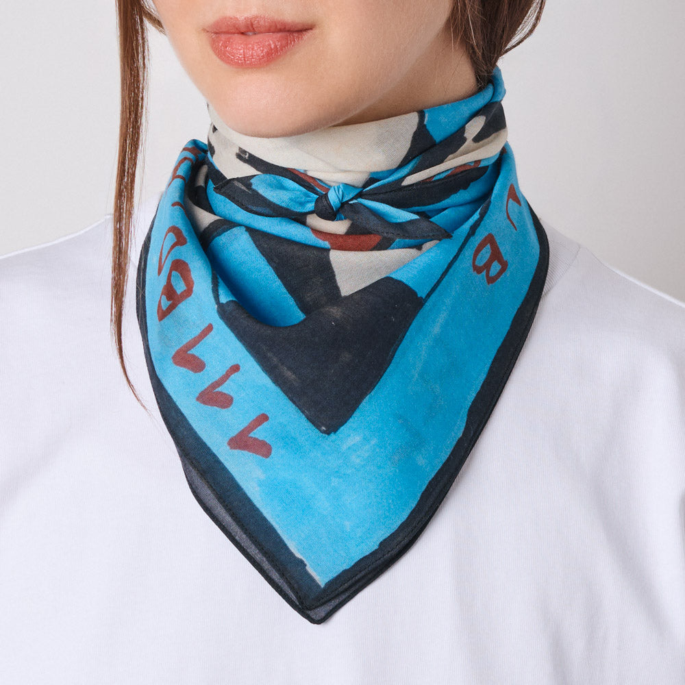 Merci - Bandana Ars Vivendi Virtus Est - Bleu Chessclub