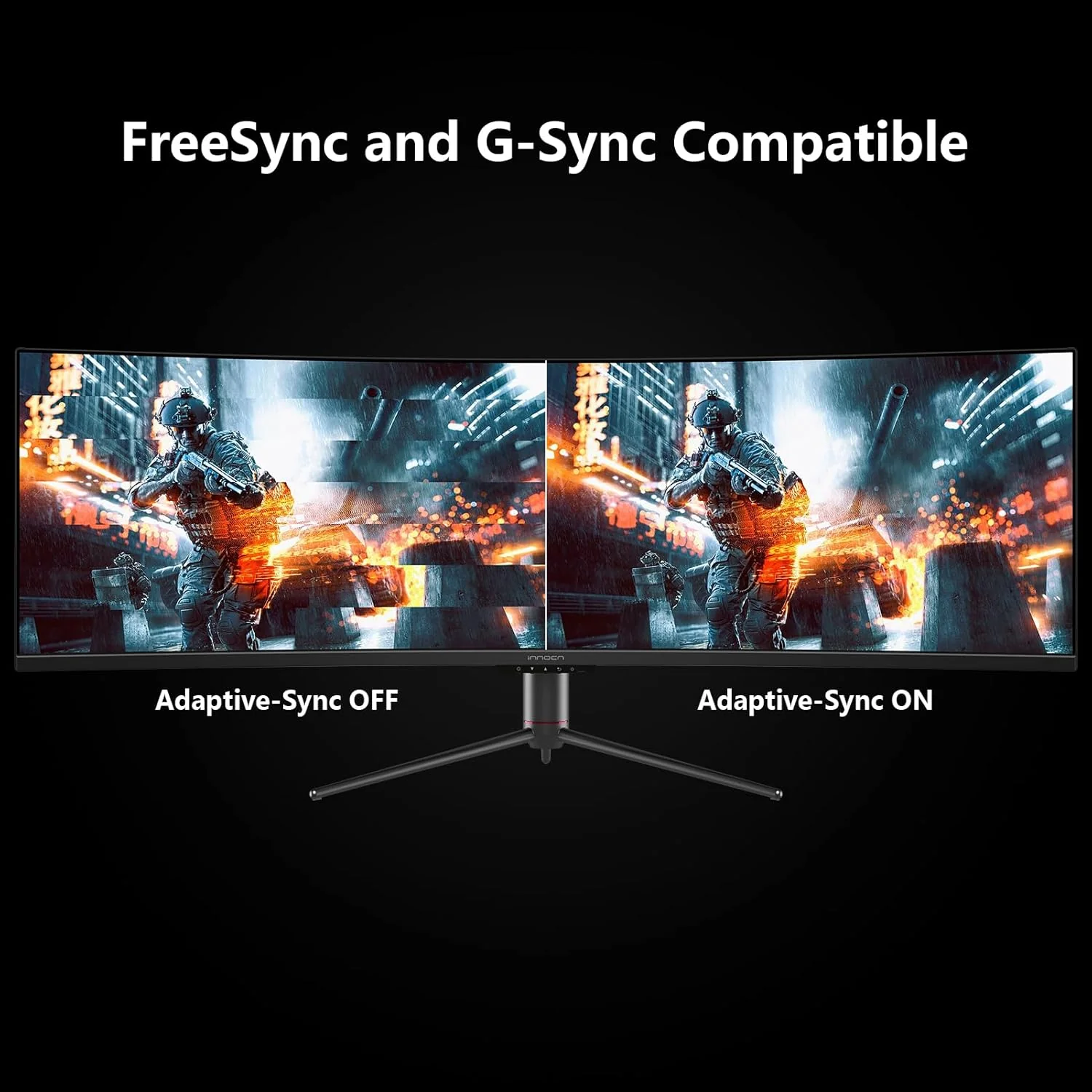 INNOCN 49 Inches Curved Gaming Monitor, 144Hz, HDR400, 32:9 - 49C1G - Image 5 INNOCN 49 Inches Curved Gaming Monitor, 144Hz, HDR400, 32:9 - 49C1G - Image 5