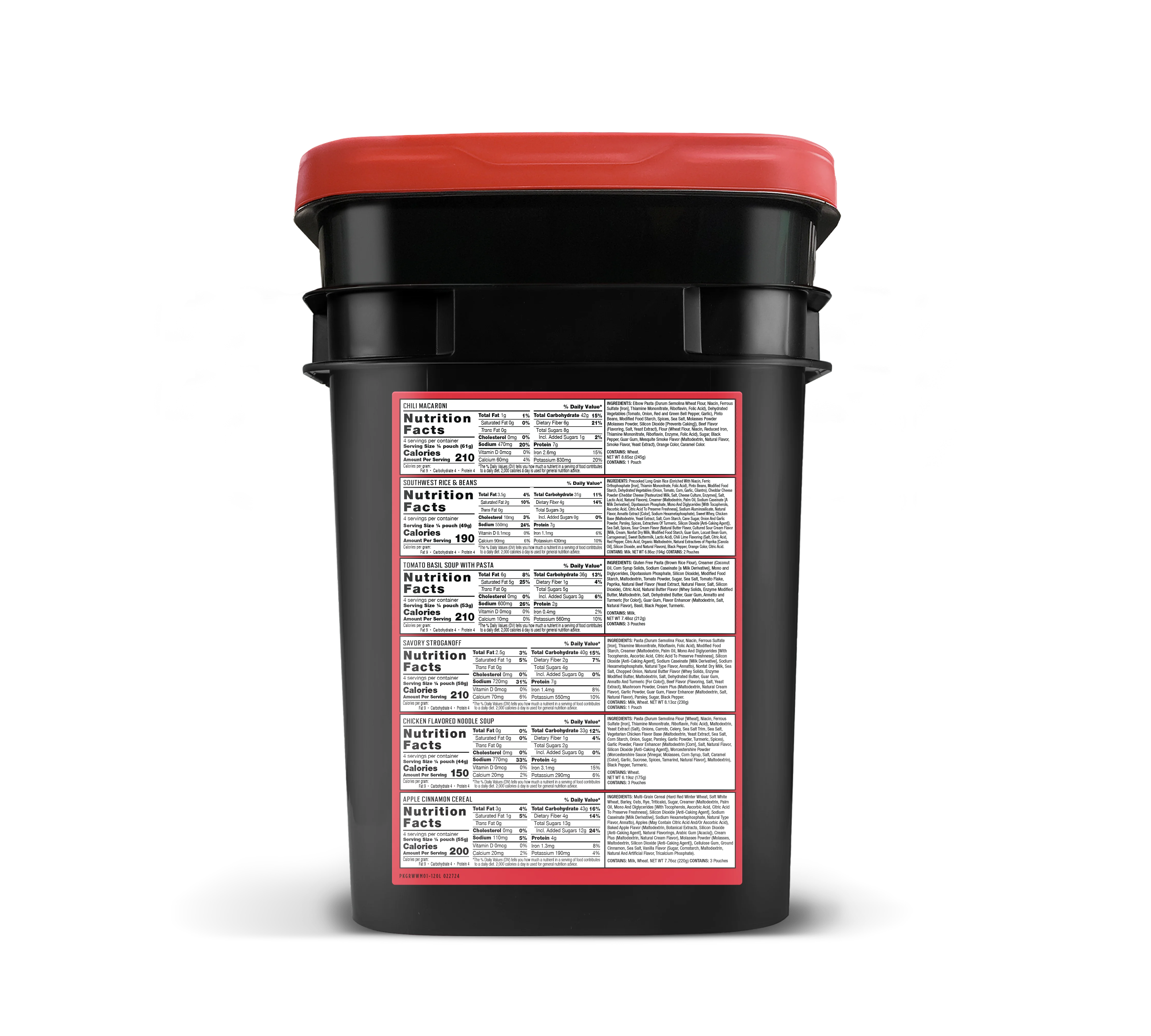 ReadyWise Emergency Food Supply, 120 Serving Entree and Beverage