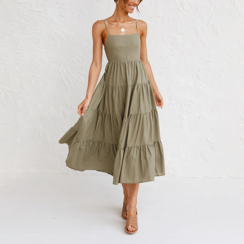 Fashion Strap Cake Dress