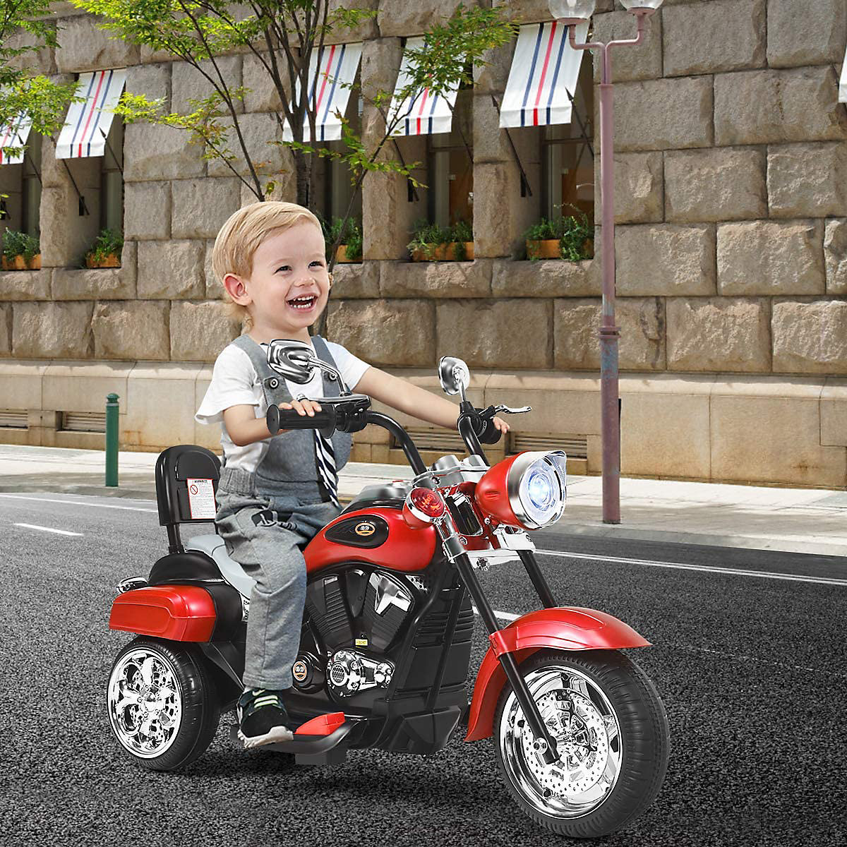 Motorrad Dreirdriges Design ab 3 Jahren rot