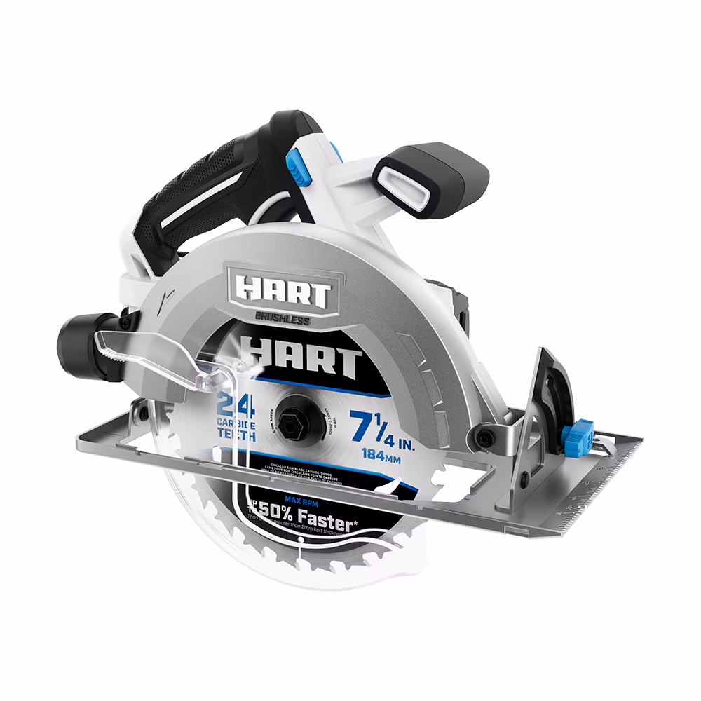 HART 20 - Volt 7 - 1/4 - Inch Brushless Circular Saw (Battery Not Included)