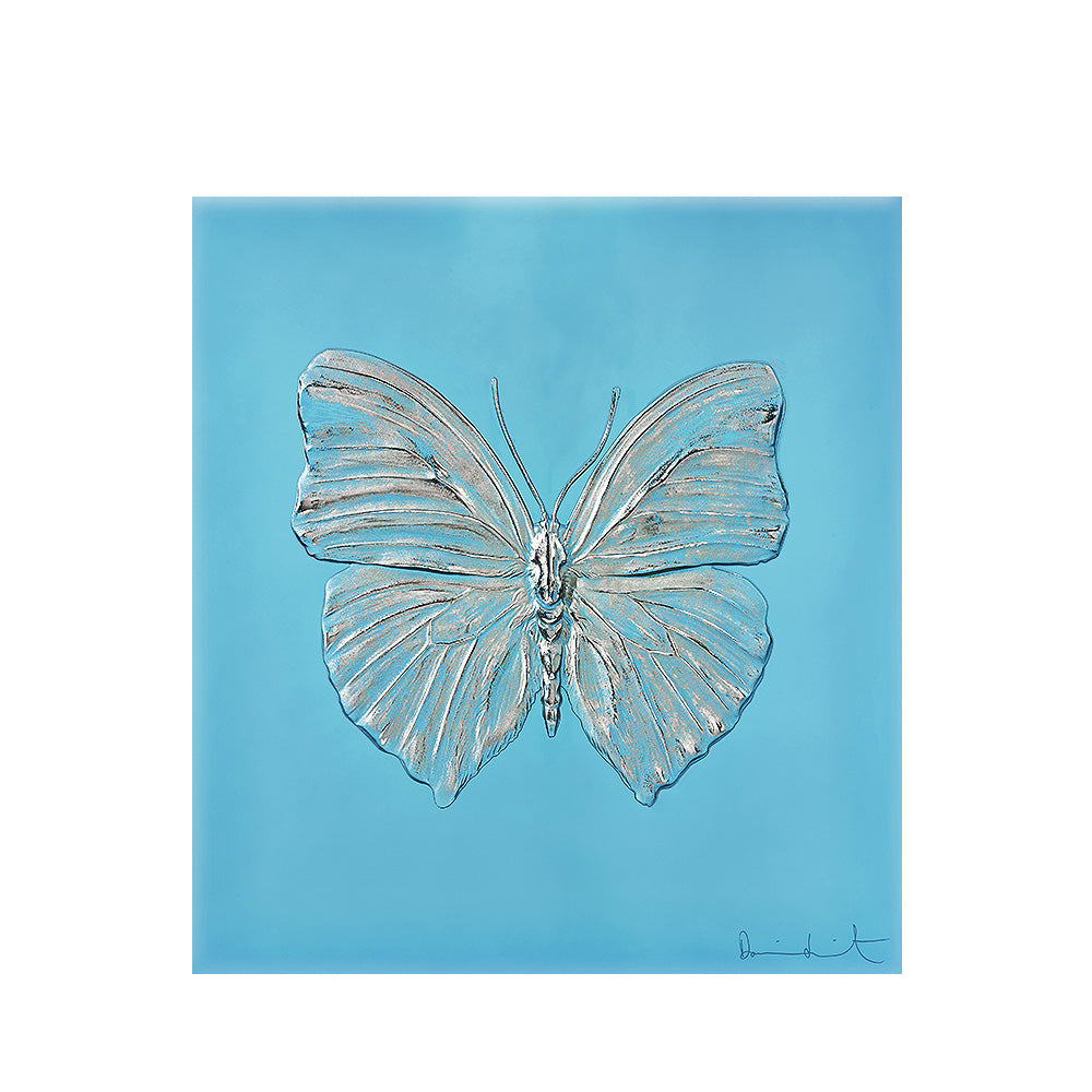 ETERNAL LOVE DAMIEN HIRST & LALIQUE 2015 - CRISTAL TURQUOISE, TAMPONNÉ PLATINE