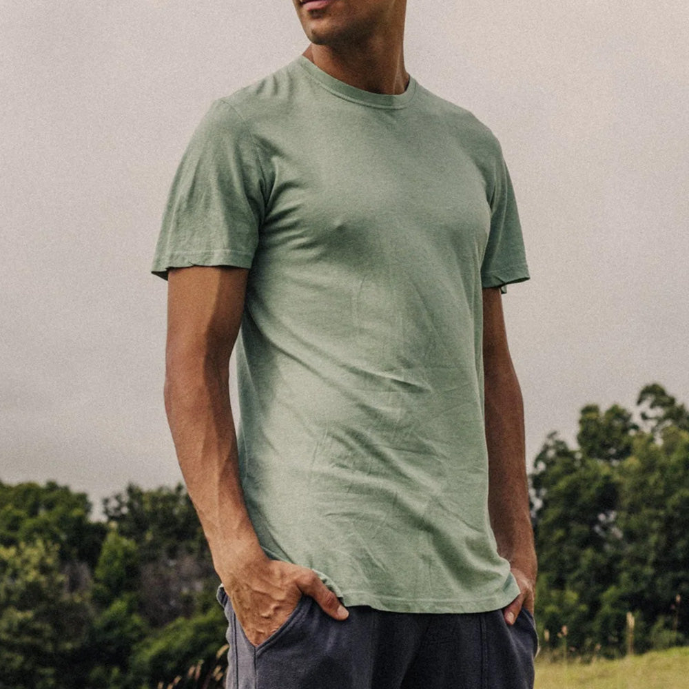 Jungmaven - T-Shirt Basic Tee - Vert d'eau