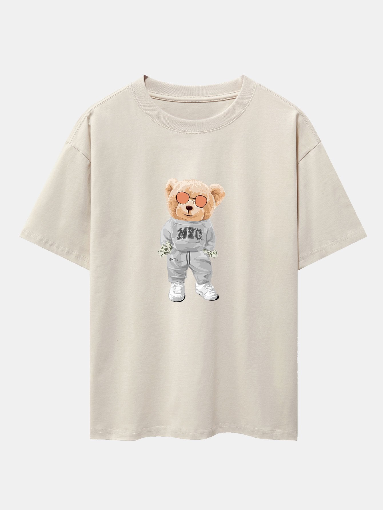 Rich Bear Print Heavy Weight Oversize T-Shirt