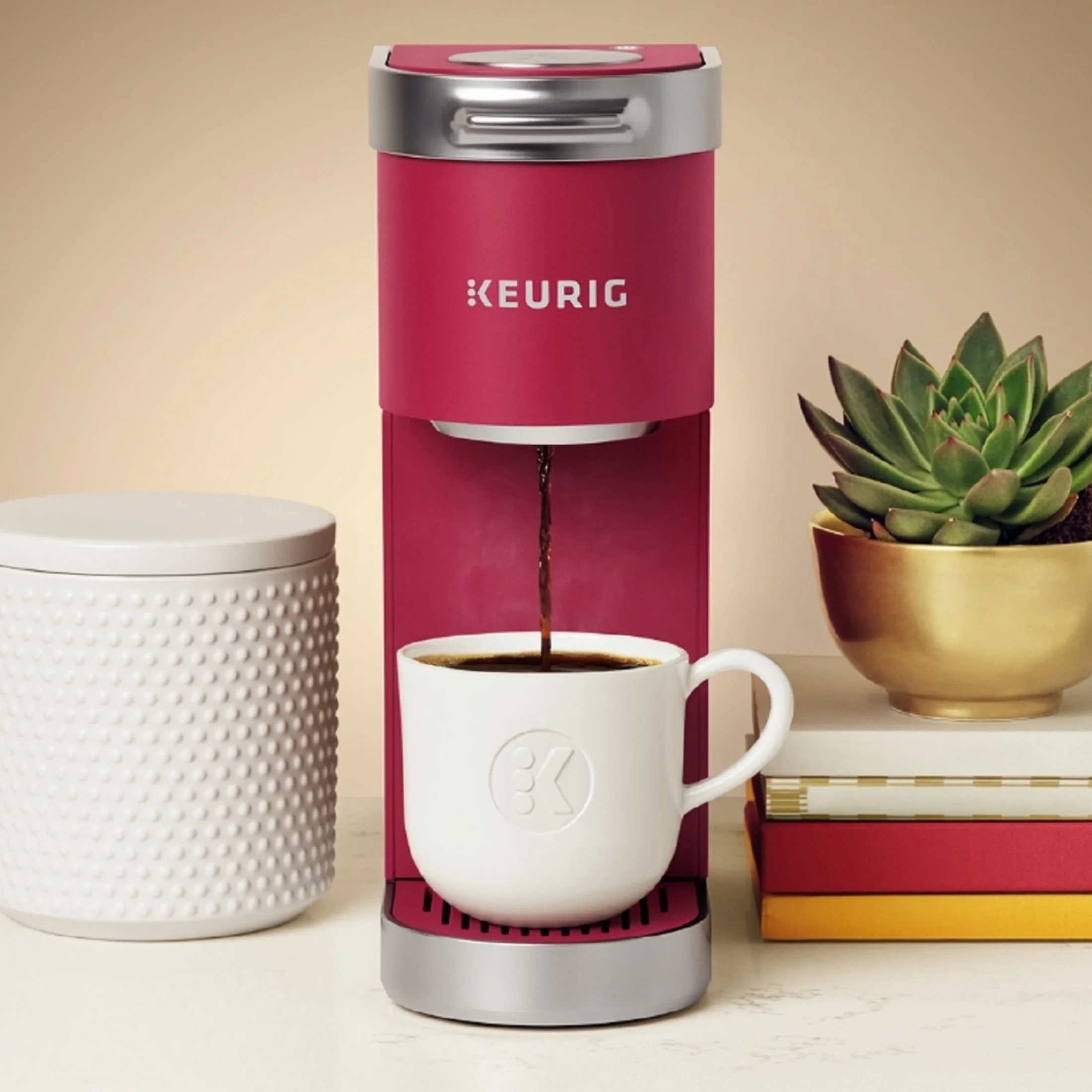 Keurig K-Mini Plus Single Serve K-Cup Pod Coffee Maker, Dusty Rose - Image 48