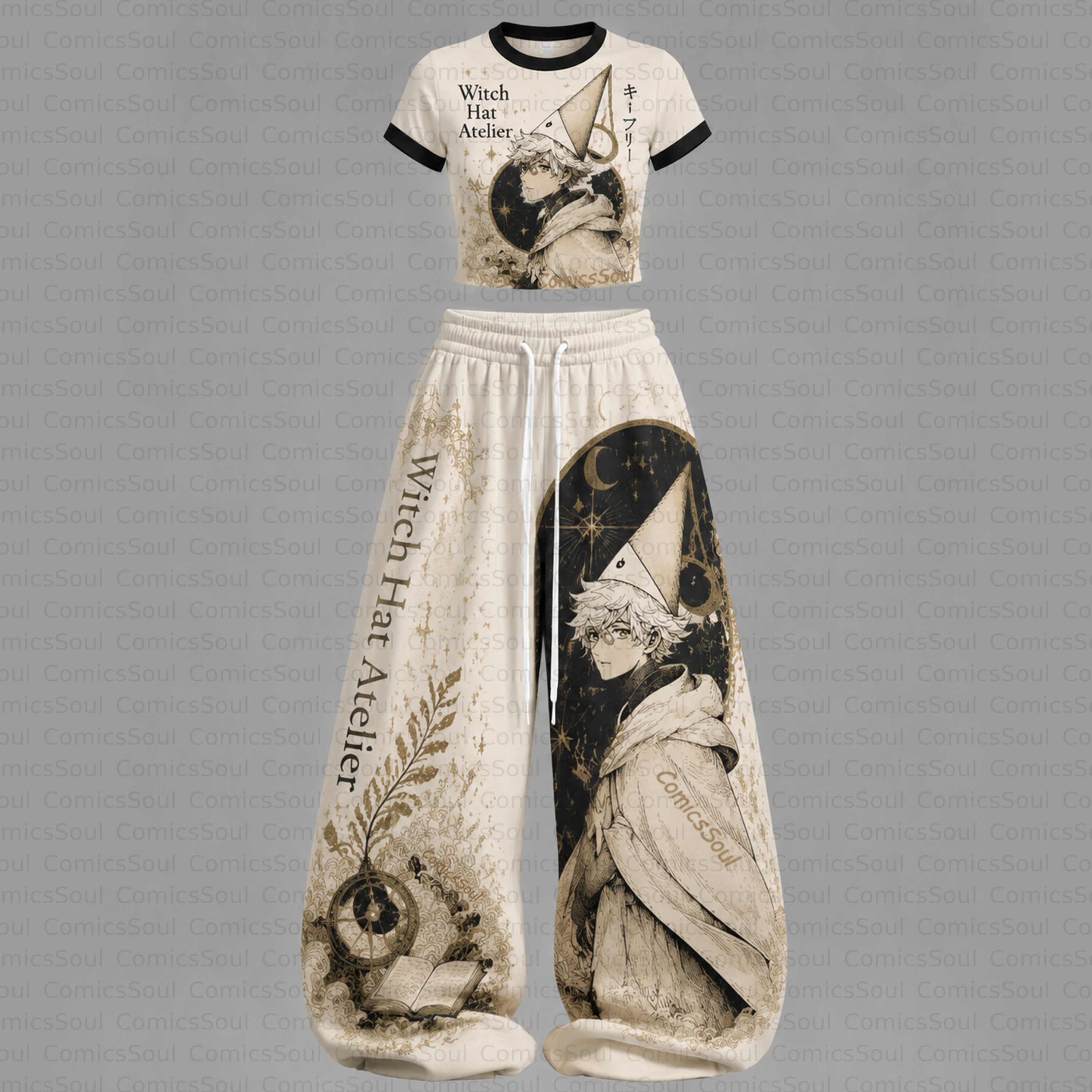 Witch Hat Atelier T-Shirt & Elasticated Trousers Two-Piece Set
