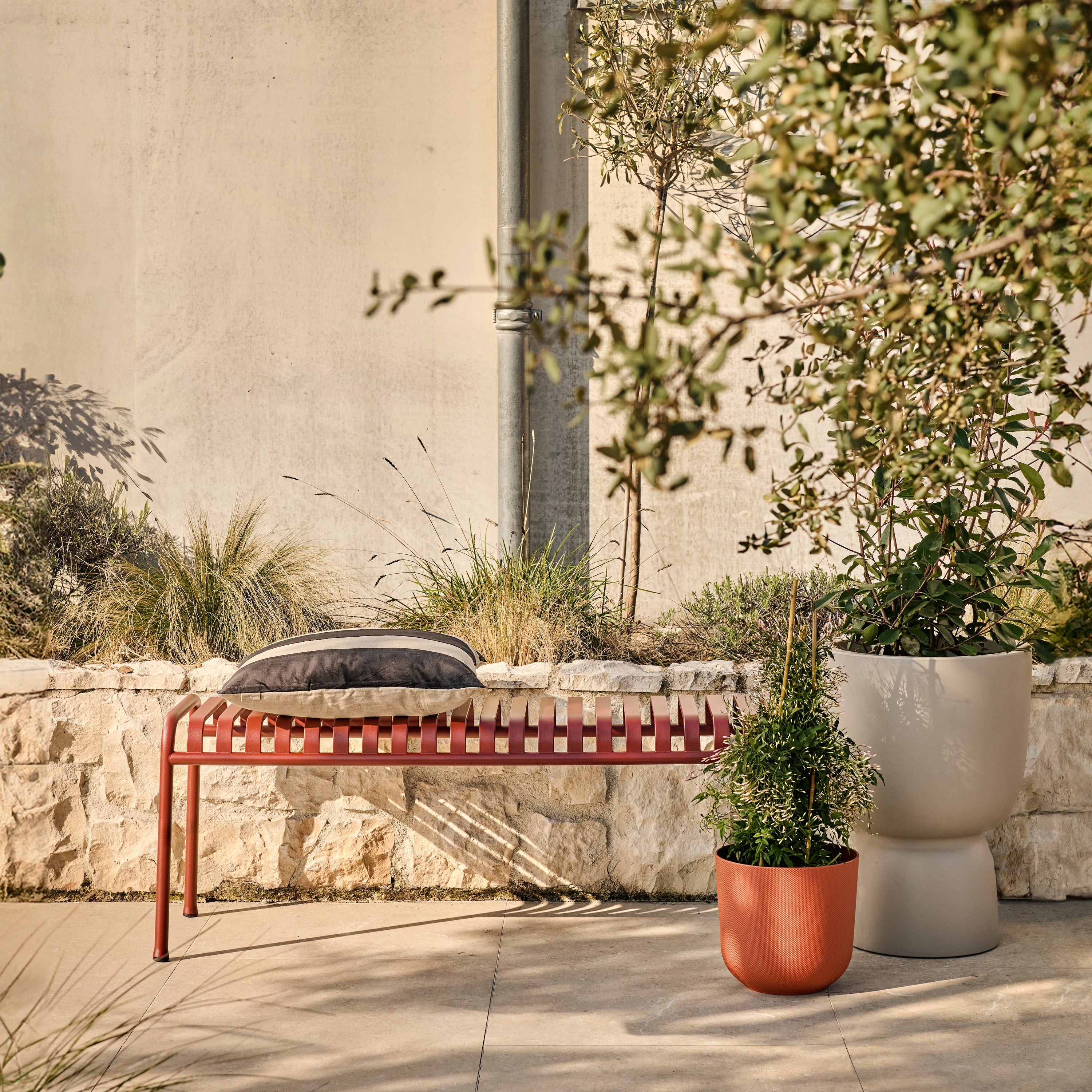 HAY Palissade Tuinbank 120 cm - Iron Red