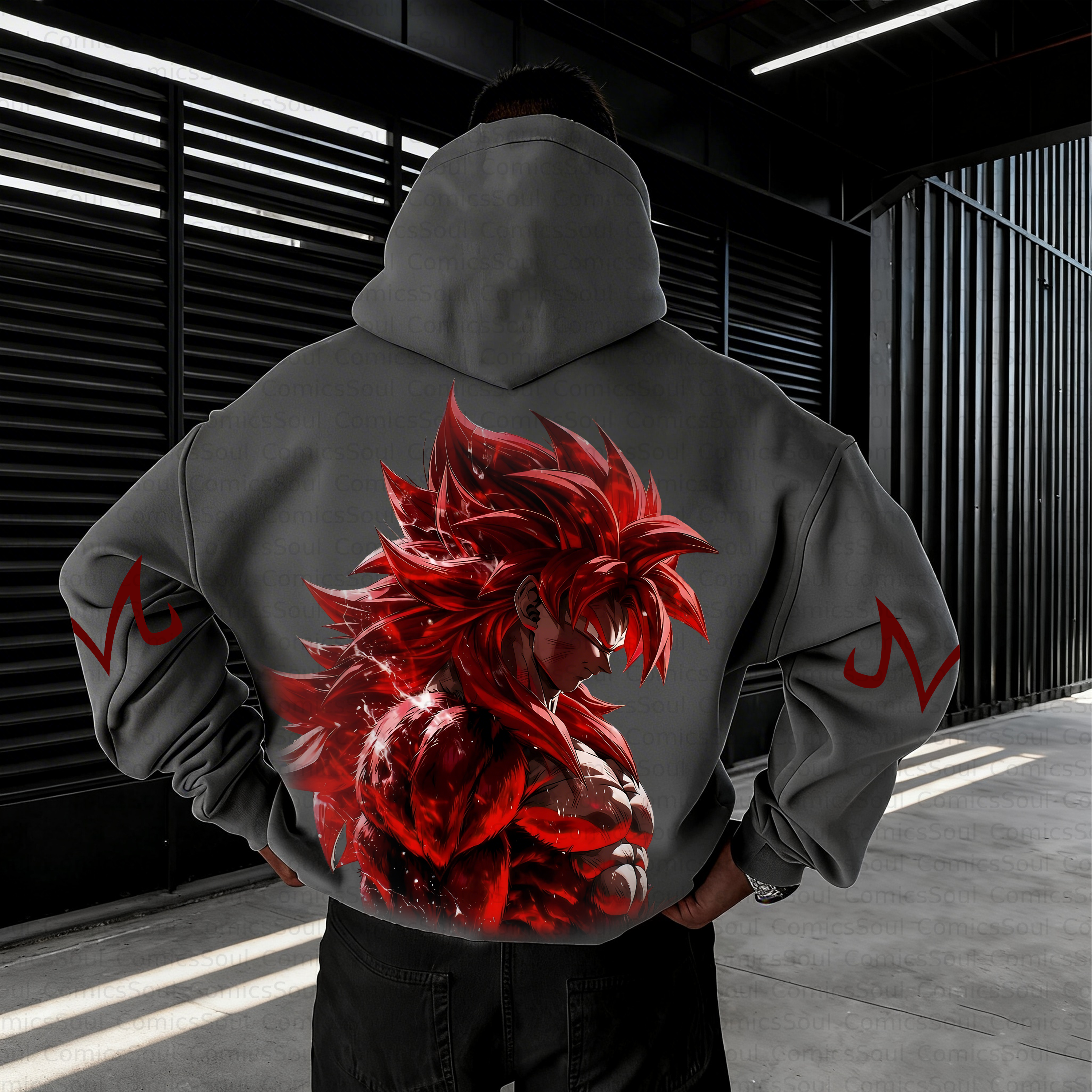 Unisex Anime Inspired Vintage Plush Hoodie