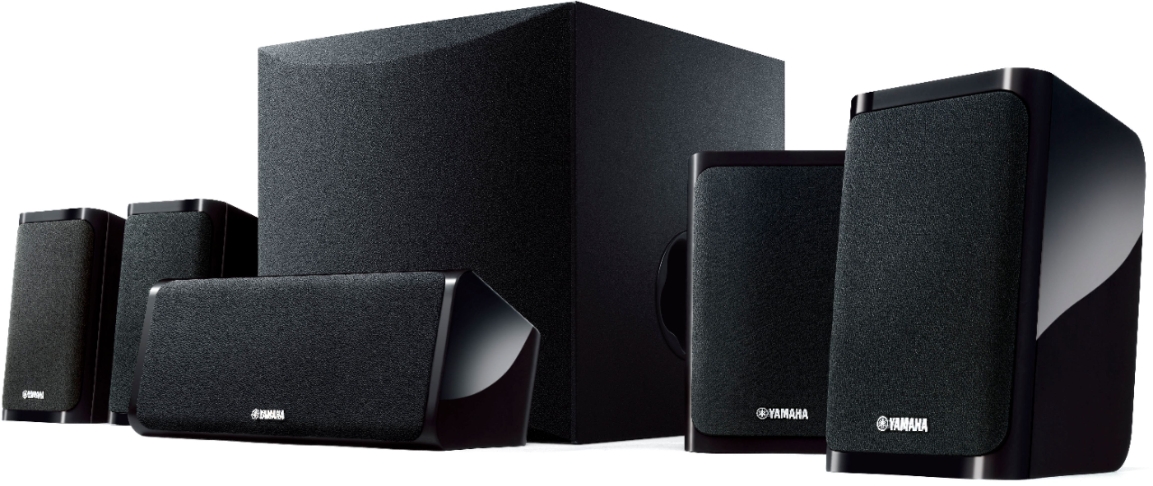 2025 Yamaha – 5.1-Channel 4K Home Theater Speaker System with Powered Subwoofer and Bluetooth Streaming – Black
