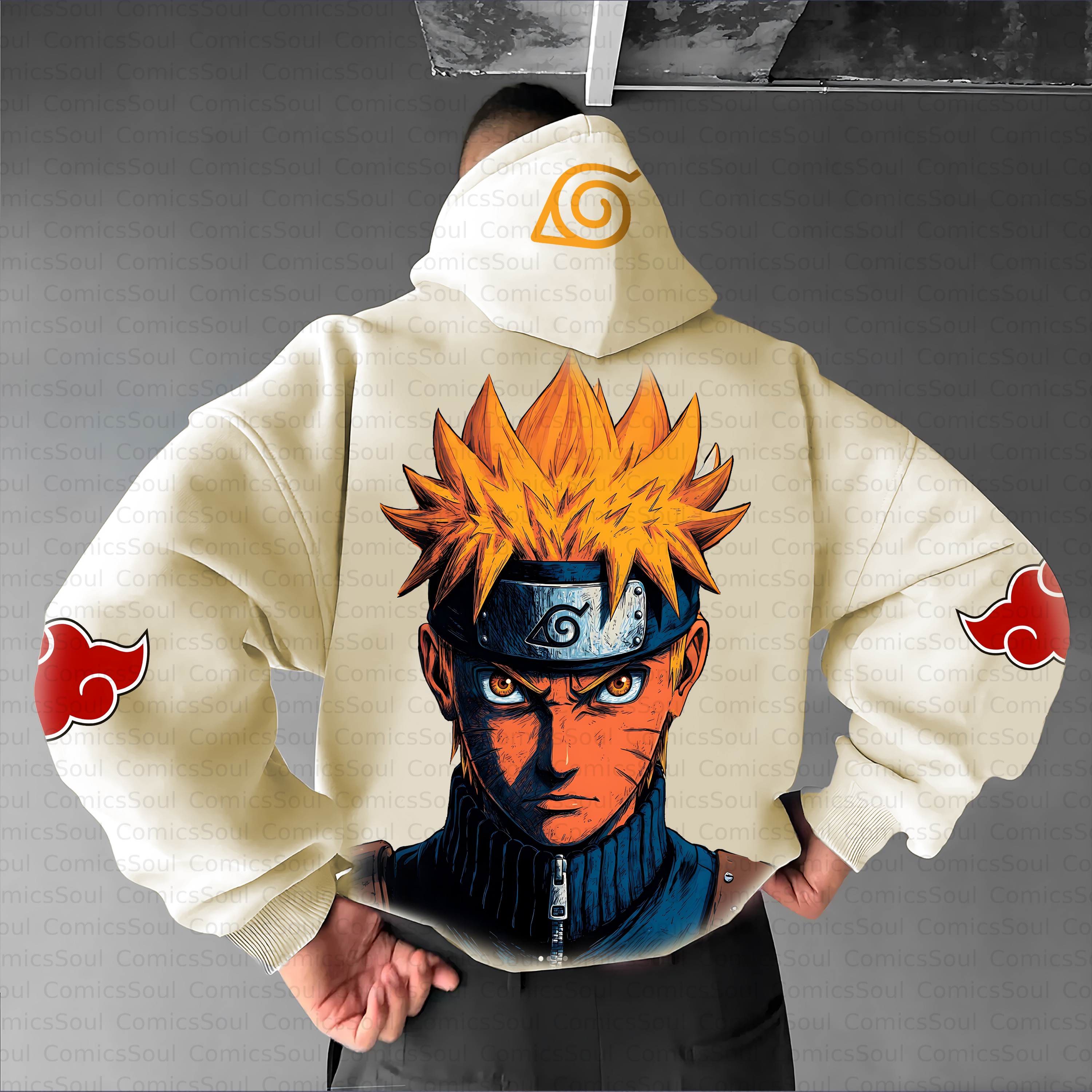Unisex Anime Inspired Vintage Plush Hoodie