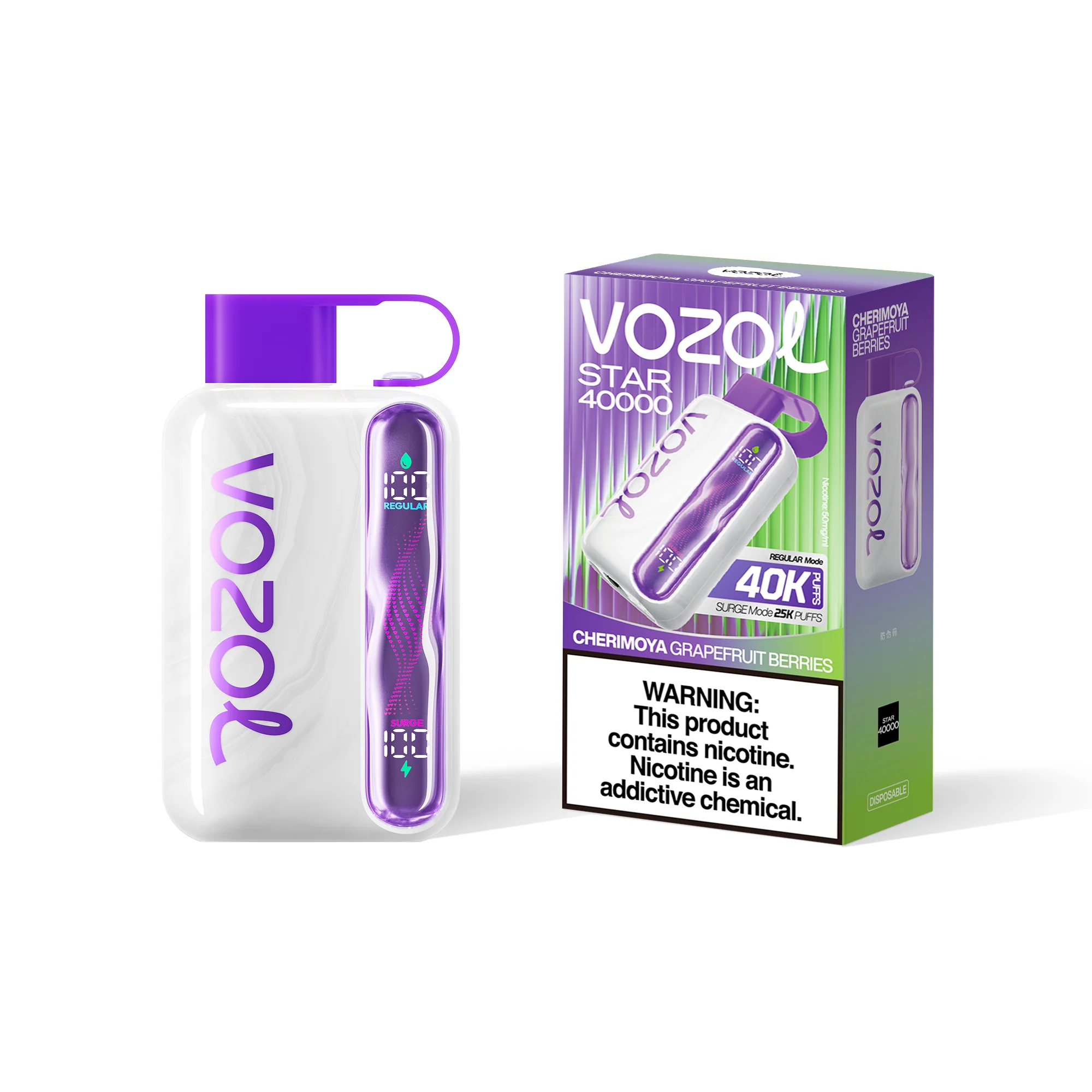VOZOL STAR 40K eldobható e-cigaretta (minden íz)