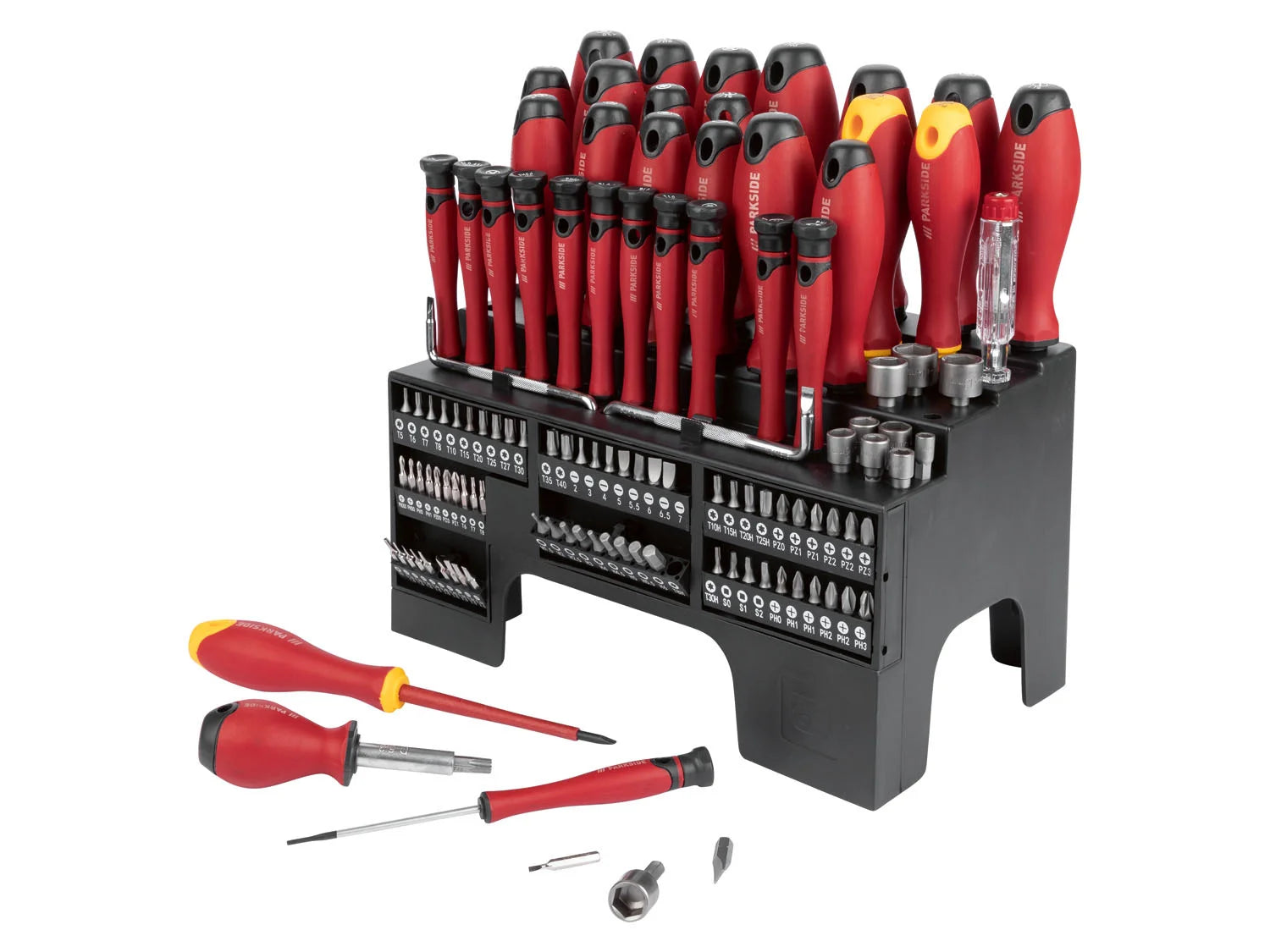 PARKSIDE screwdriver and bit set XXL, 116 pieces