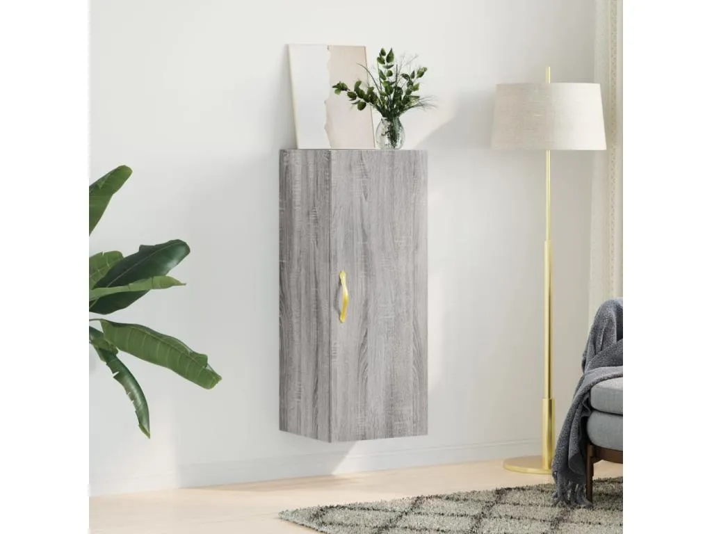 Armario de pared gris Jmmhogar 34.5x34x90 cm