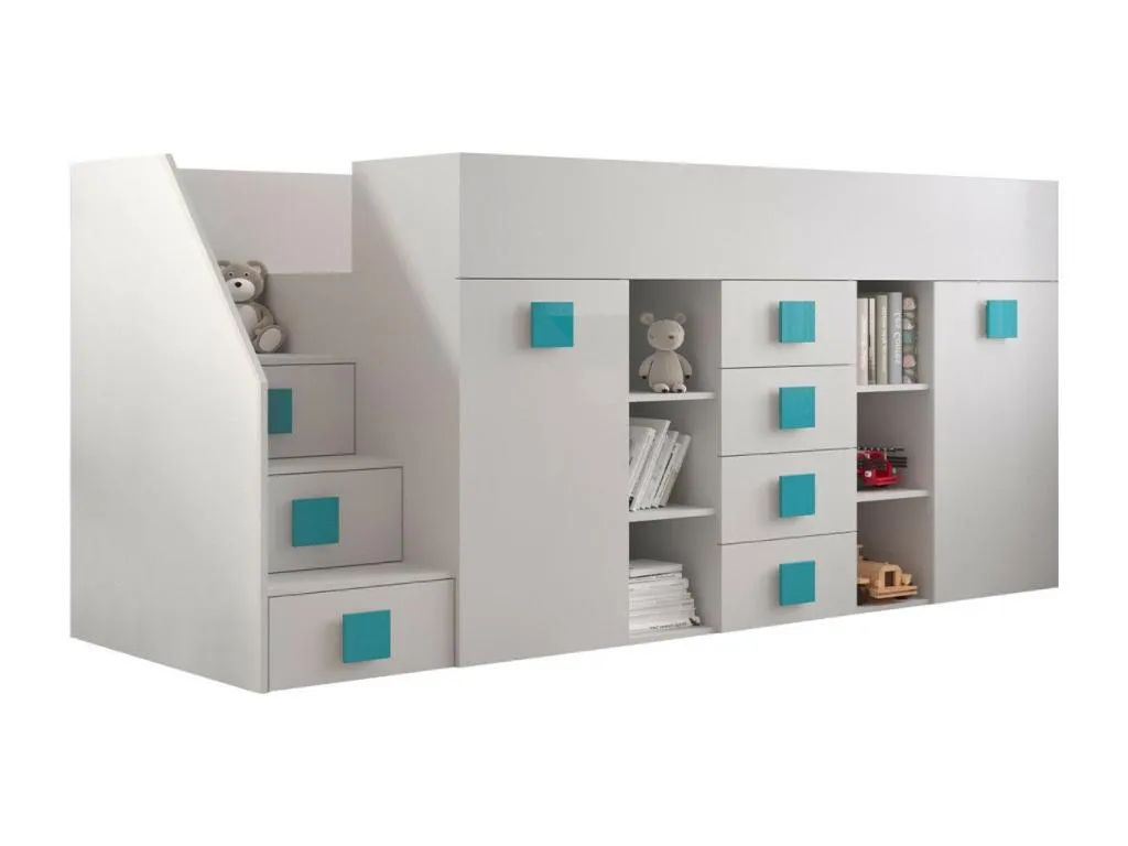 Litera Homepleno 366 Individuales Blanco 90x200 Aglomerado laminado Somieres 94cm 19721wugu