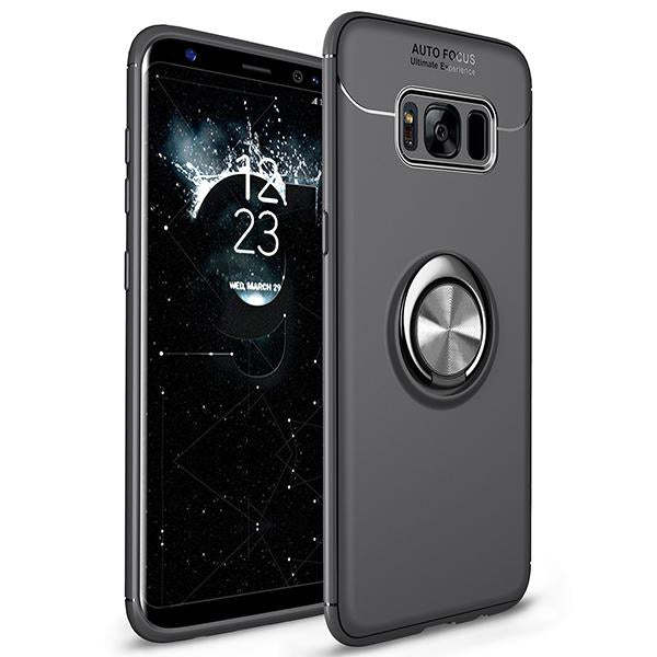 Car Holder Stand Magnetic Bracket Finger Ring TPU Case For Samsung S8/S9 series