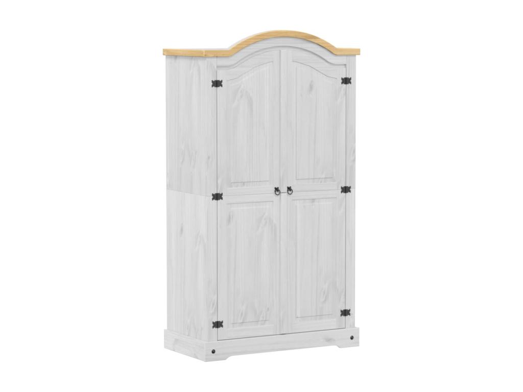 Armario Corona madera maciza de pino blanco 102x52x186 cm