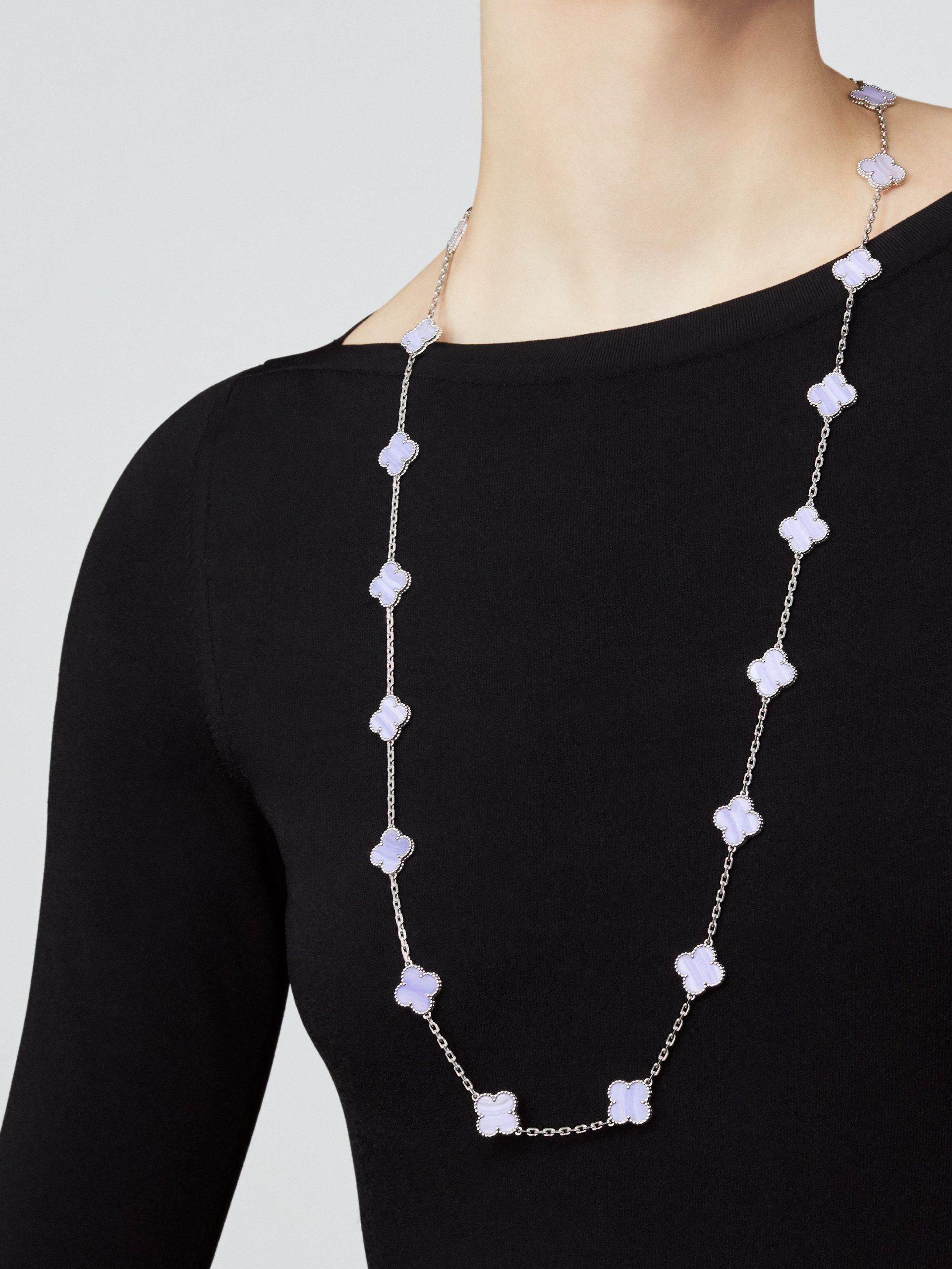 Replicate Vintage Alhambra long necklace, 20 motifs(1:1 replica) - Original Replica Club