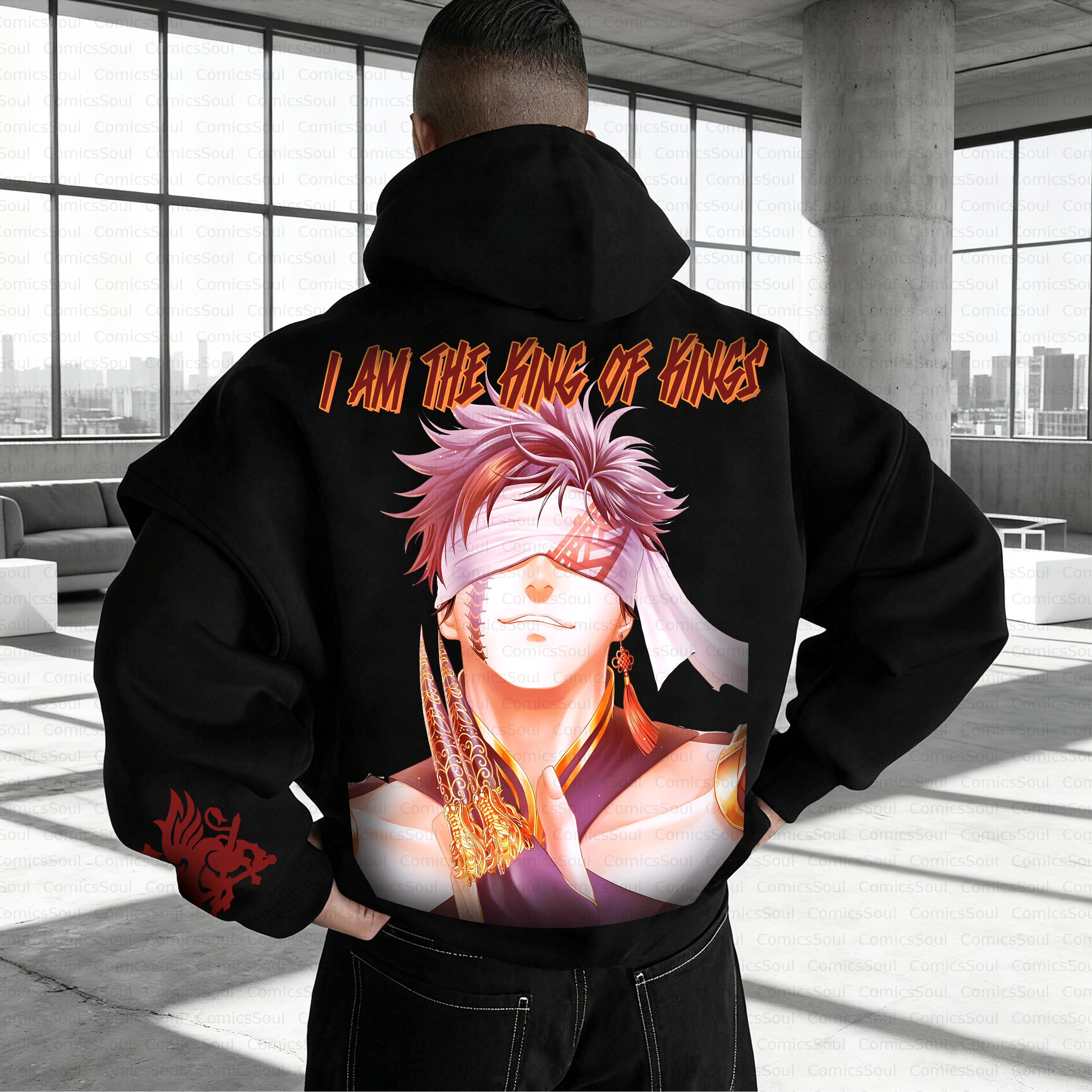 Unisex Anime Inspired Vintage Plush Hoodie