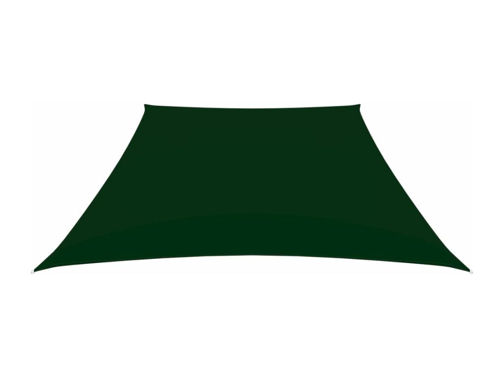 Vela parasol tela Oxford trapecio 3/5x4 m Verde oscuro