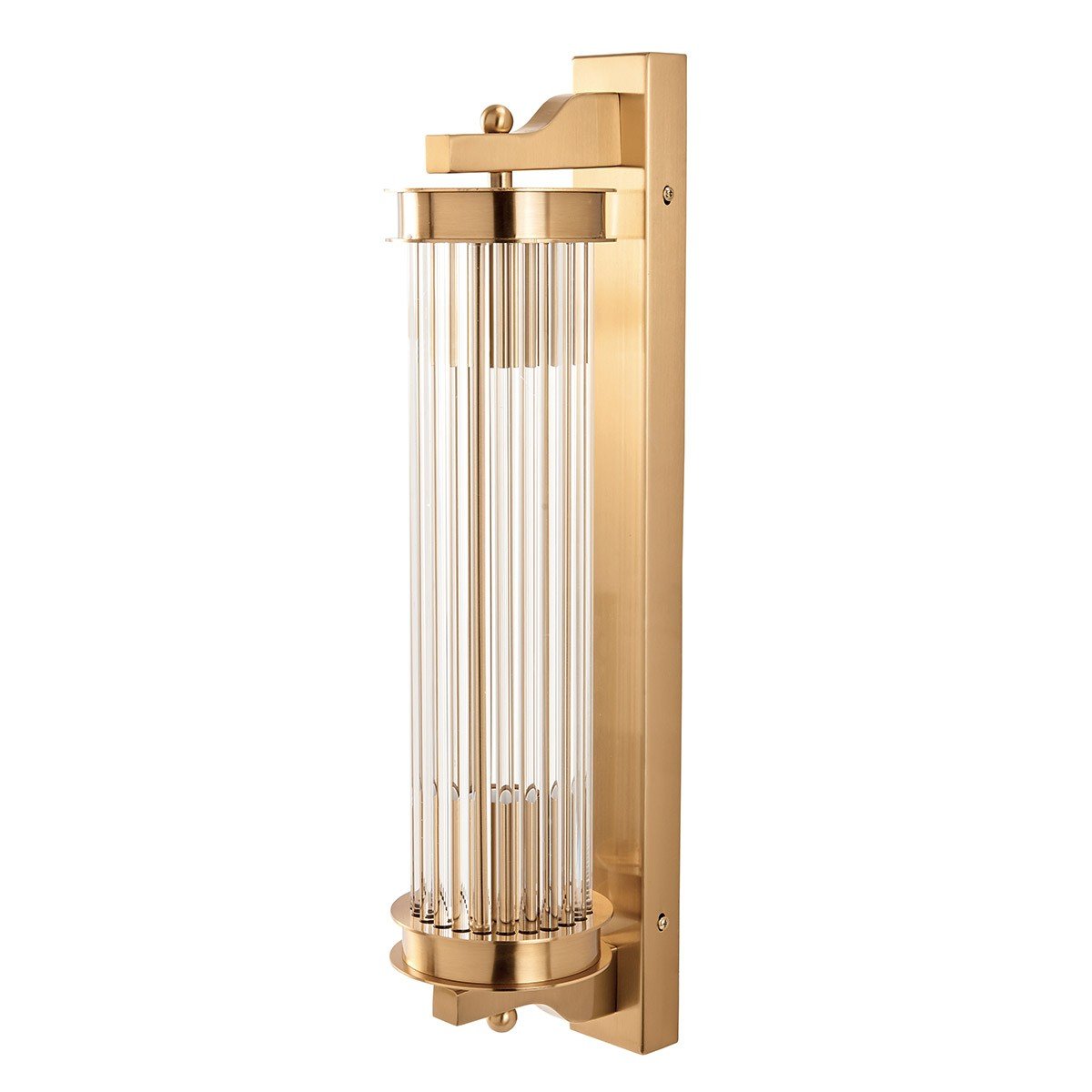 Calicosy - Wandlamp glas metaal messing - H55 cm