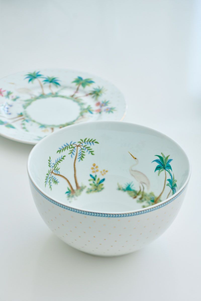 Bowl Jolie Flowers Dots Gold 15cm