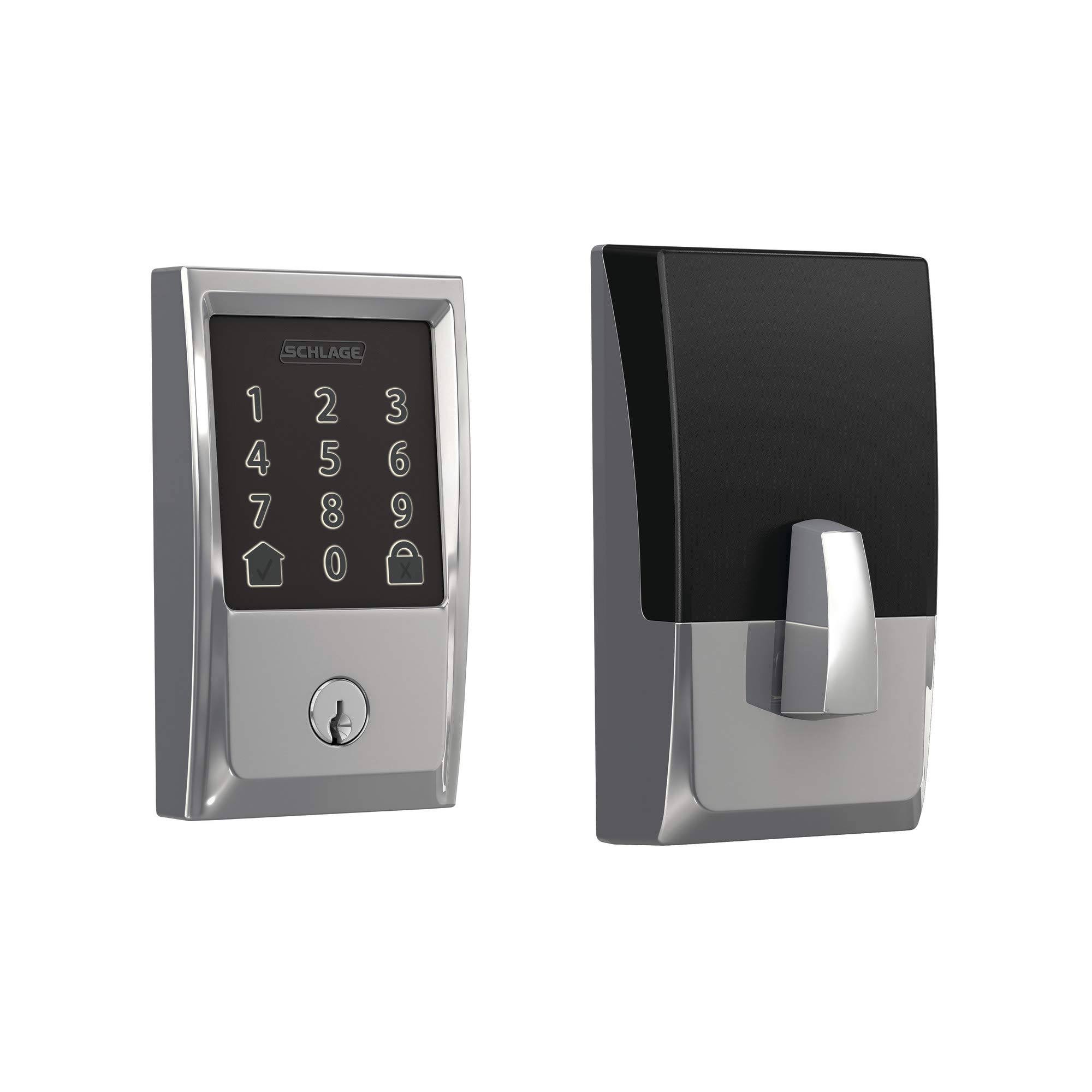 Schlage Encode BE489WB Cen 625 Smart WiFi Deadbolt Bright Chrome