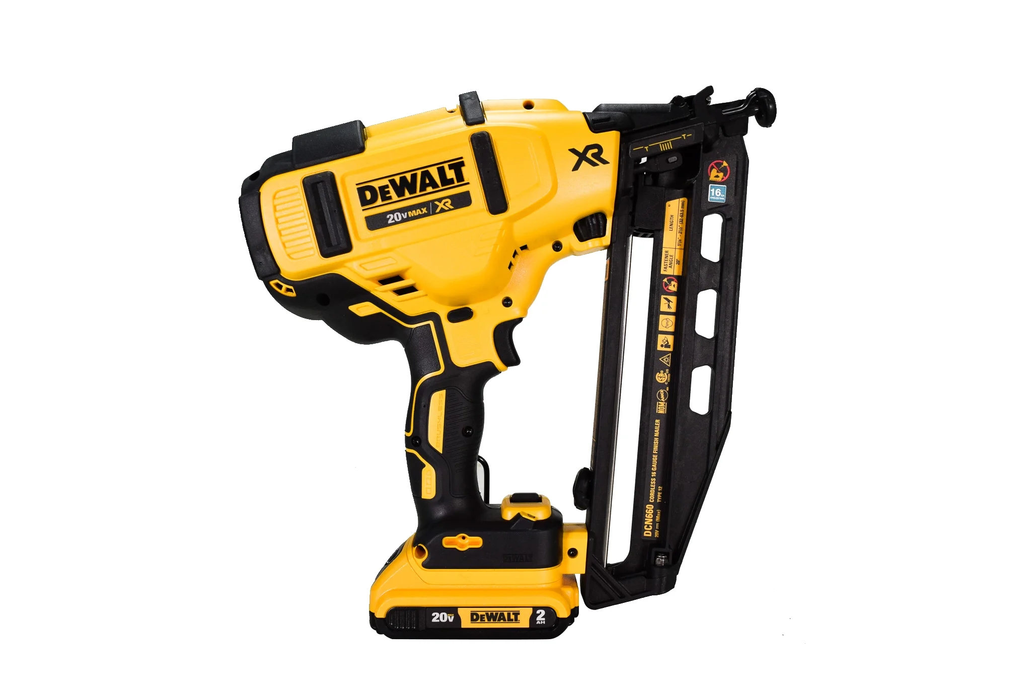 New DEWALT DCN660D1 Cordless Angled Finish Nailer Kit - 20V - Image 3