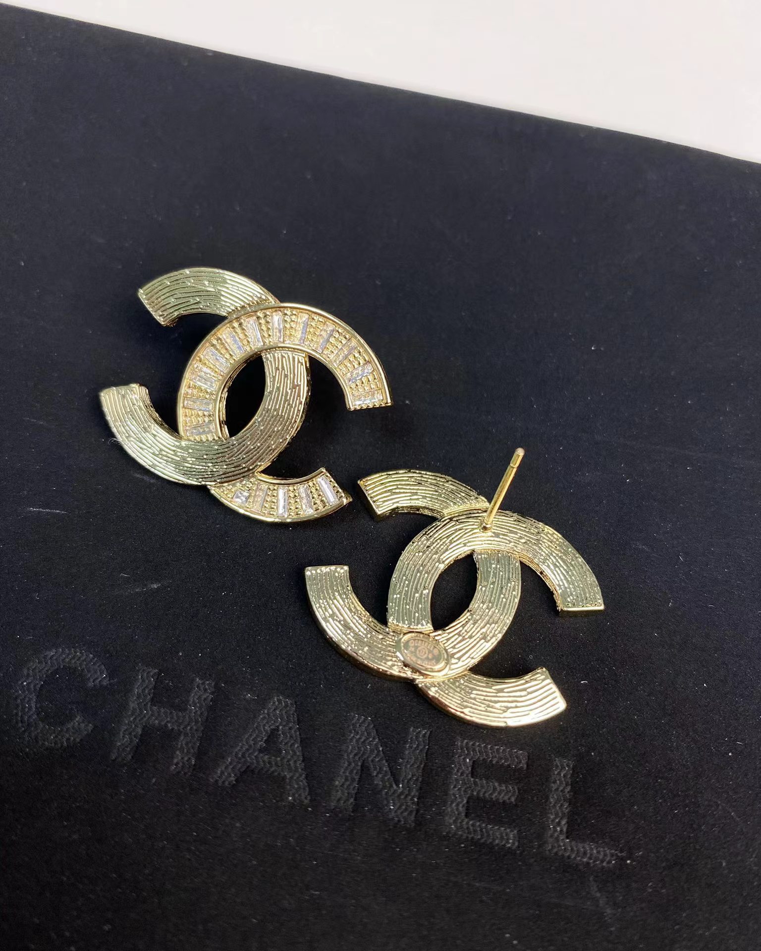 Chanel Big Gold Double C Stud Earrings - Original Replica Club