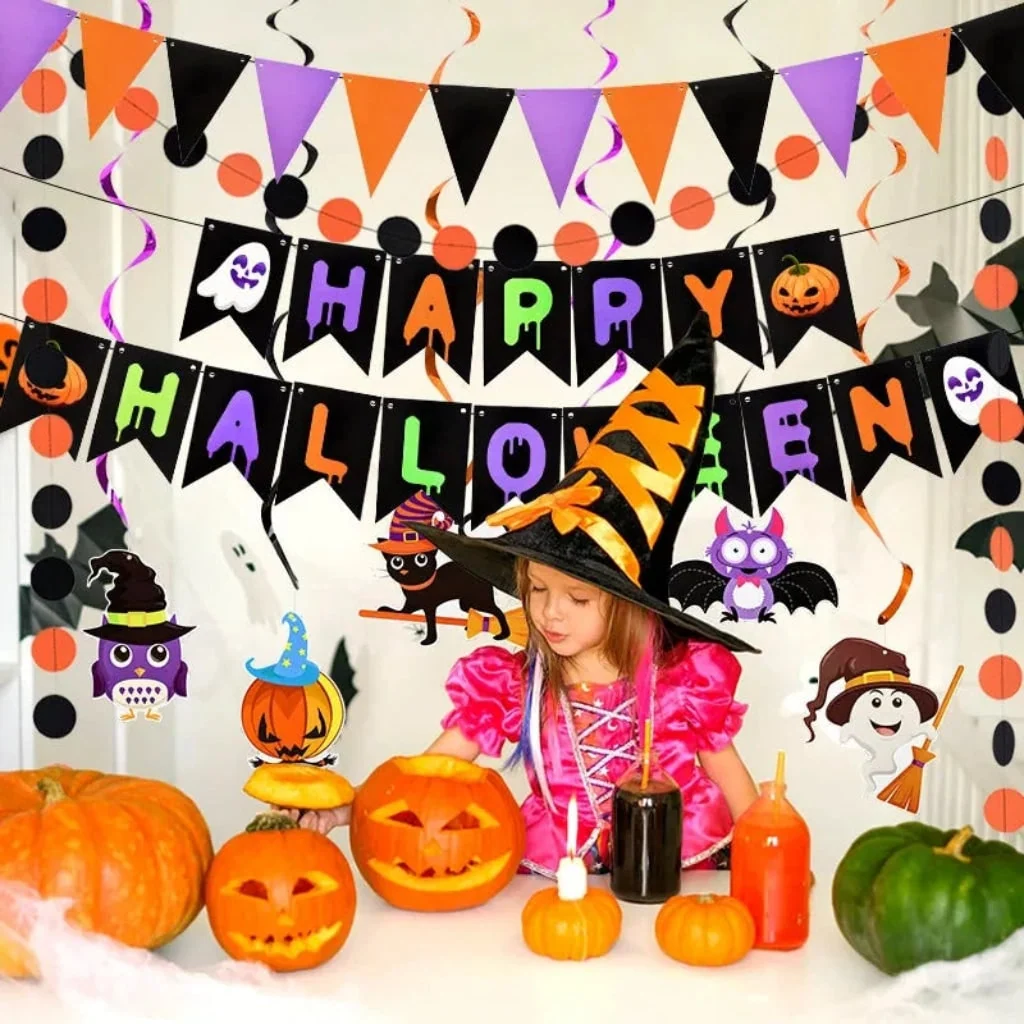 Halloween Decoration Banner Wall Hanging Party Decor - Image 4 Halloween Decoration Banner Wall Hanging Party Decor - Image 4