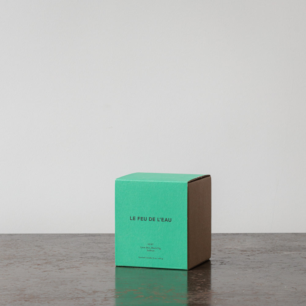 Bougie parfumée - Vert - Le Feu de l'Eau