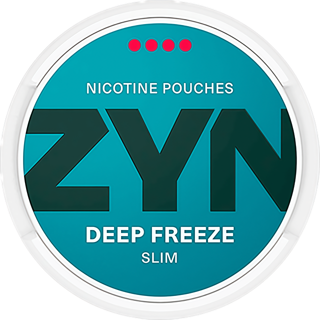 ZYN Deep Freeze 11mg nicotine pouches — Slim can with 20 strong arctic-menthol moist pouches