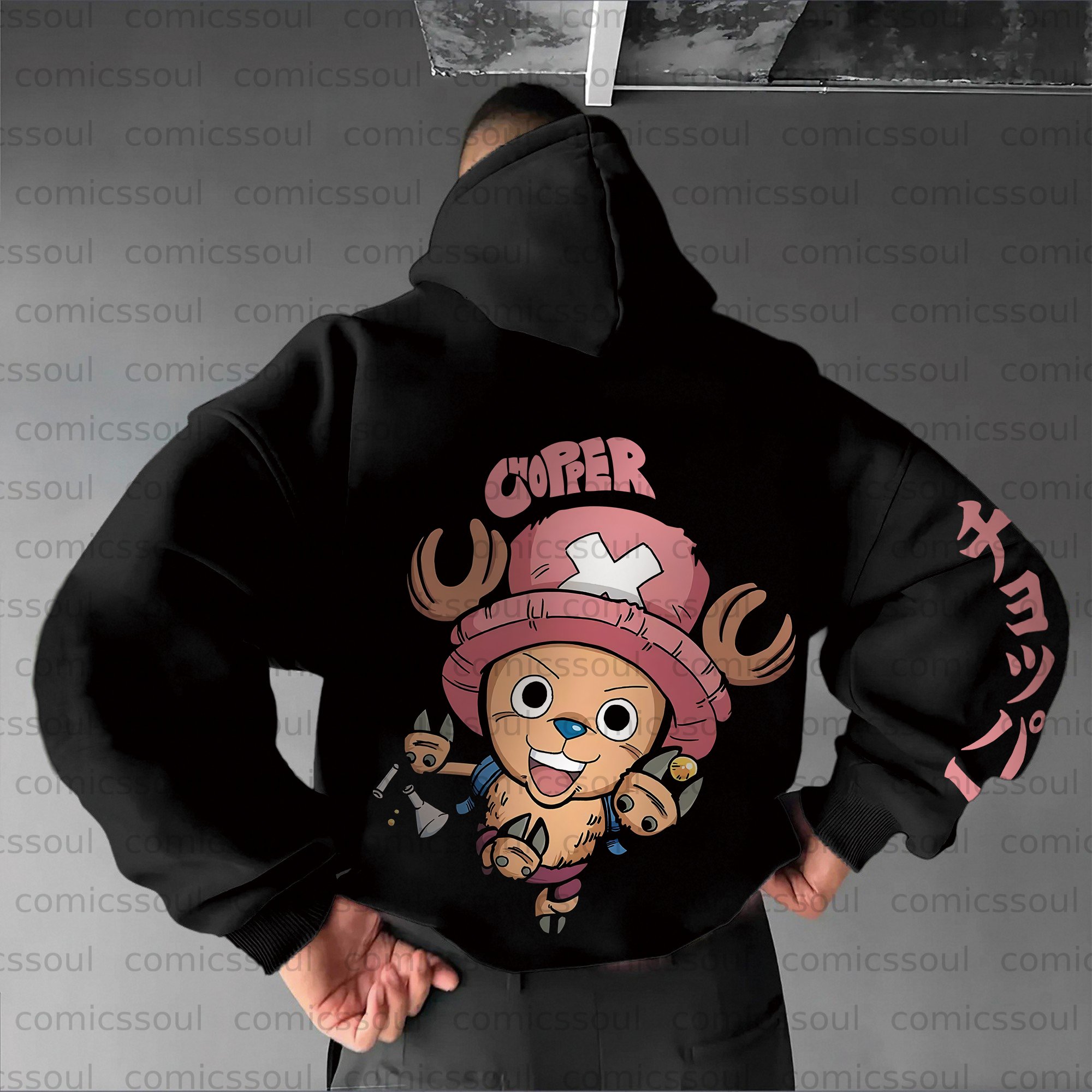 Unisex Anime Graphic Streetwear Vintage Plush Hoodie