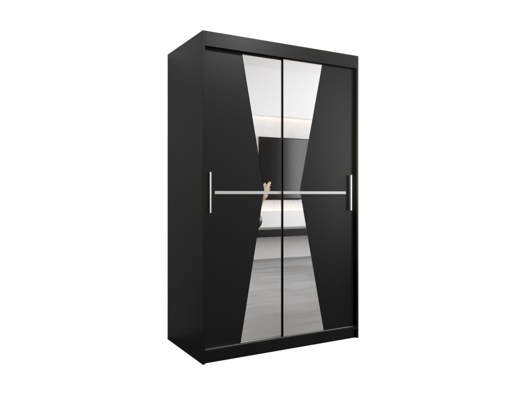Armario Cozovis de puertas correderas 200/120/62 2 puertas negro/negro