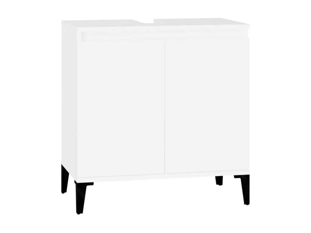 Armario para lavabo Mueblestop contrachapada blanco 58x33x60 cm VARY57796