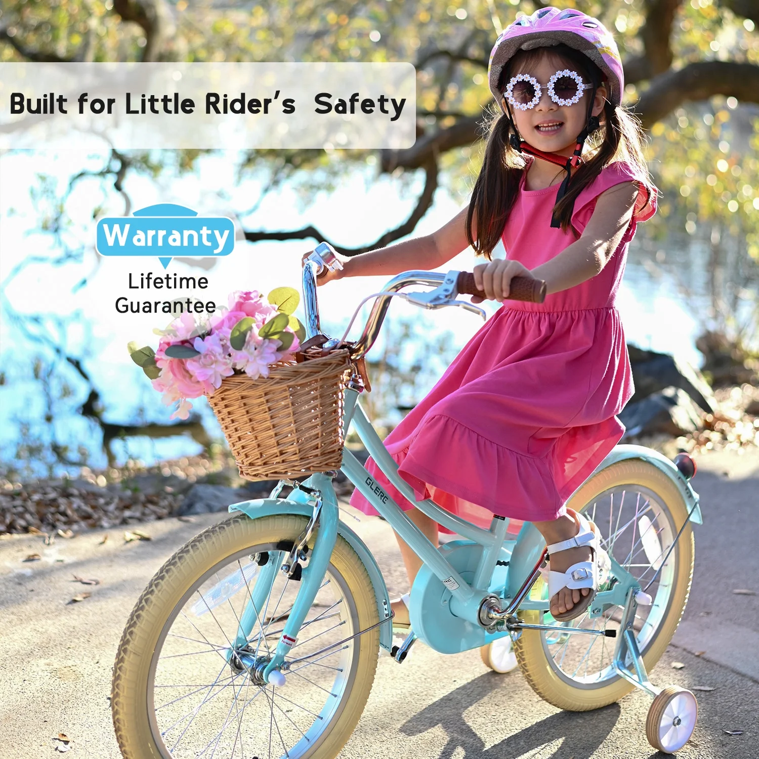 Glerc Little Molly 12 inch Kids Girls Bike for1 2-4 Years Old Child and Toddler,gifts,Pink - Image 31