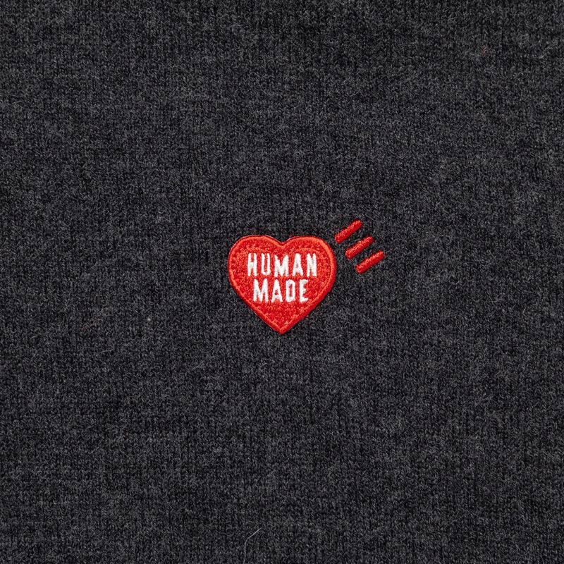 HUMAN MADE HEART BADGE KNIT SWEATER