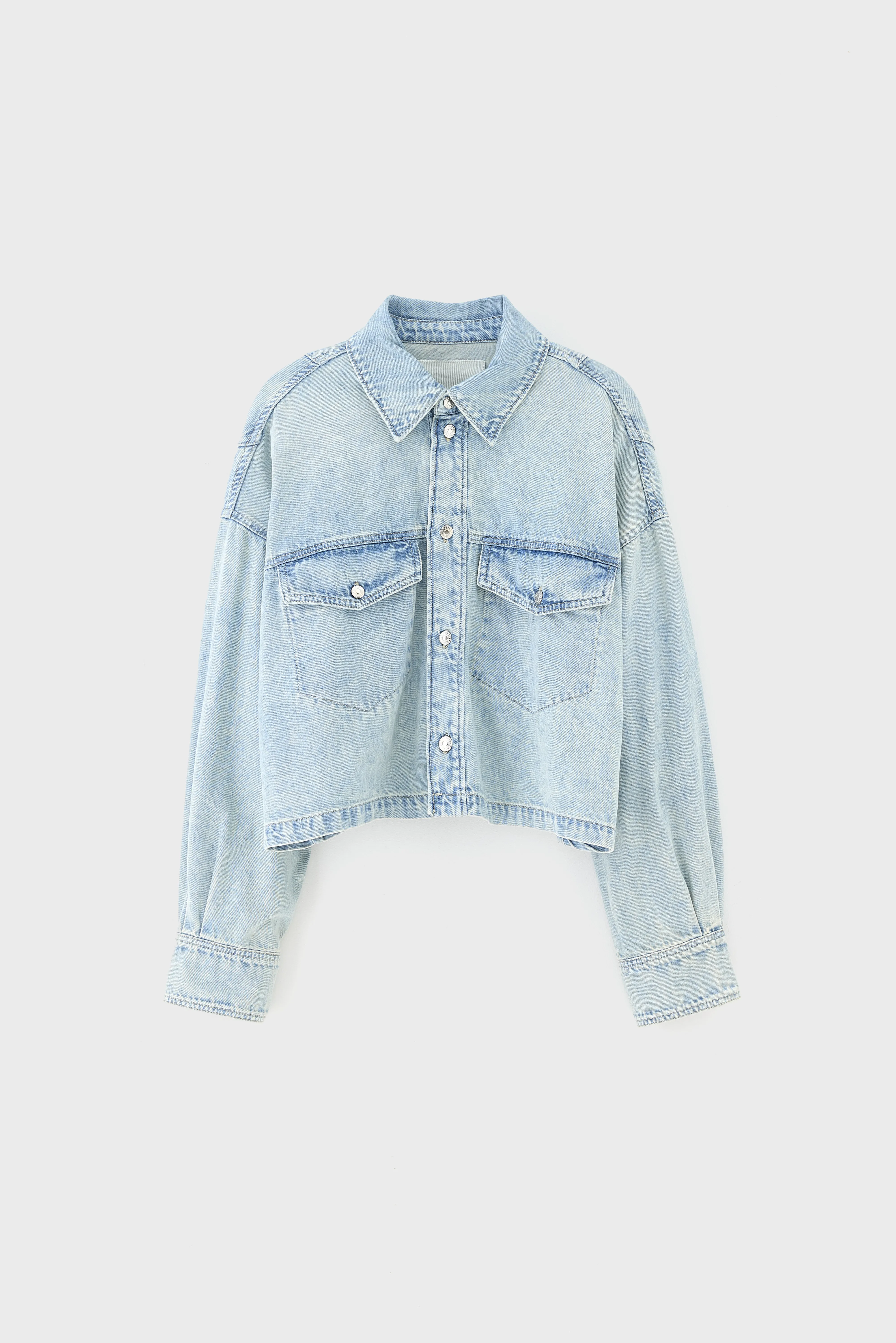 Bellerose Pery denim overshirt (261 / W / LT BLUE BLEACH)