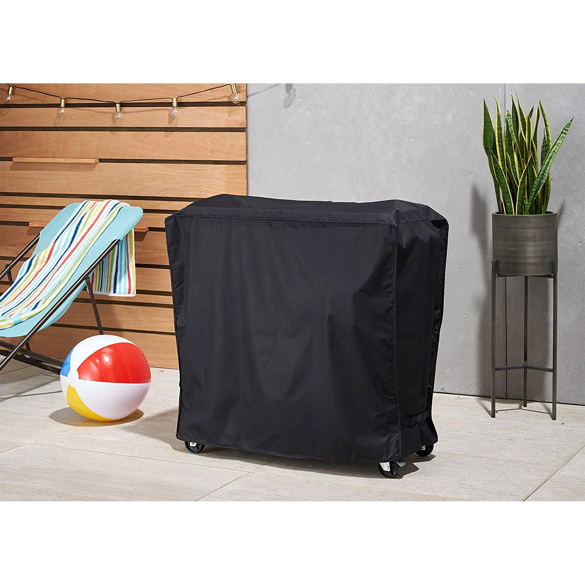 Trinity 34 x 19 x 31 Inch Water Repellent Adjustable Cooler Cover, Black - image 2