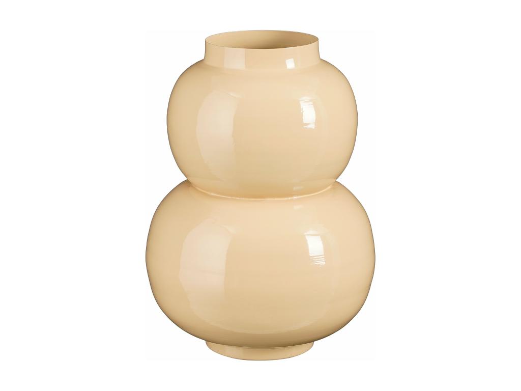 Jarrón de Hierro - 26 x 26 x 37 - Beige - BOYD