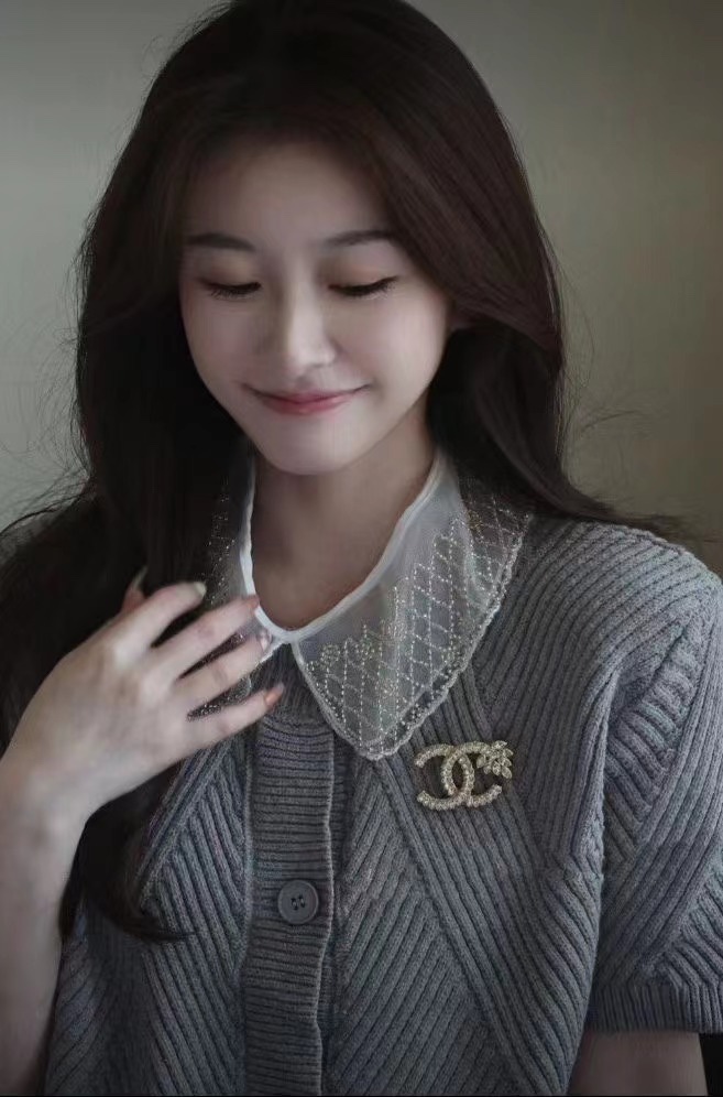 Chanel Luxury Full Diamond Ear of Wheat CC Brooch - Original Replica Club