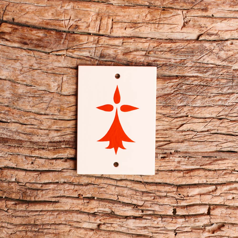 Plaque Hermine - Rouge - Matthieu Le Meur