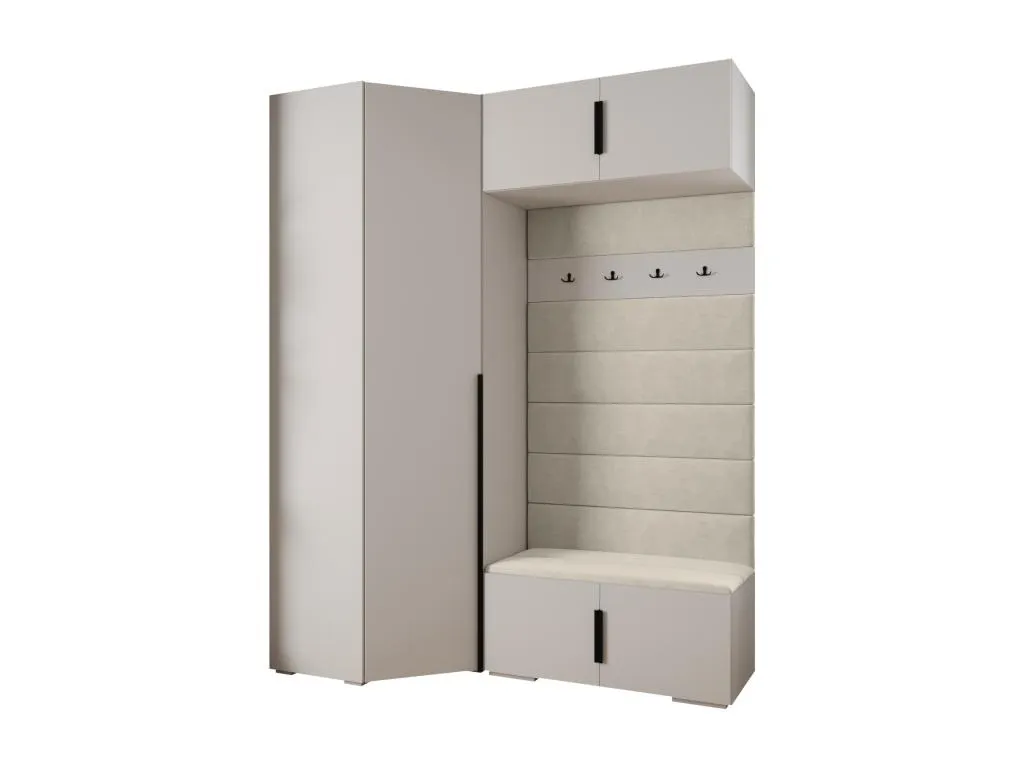 Lluesmahome - Armario de 4 puertas batientes, dimensiones 236.7/182/47 cm  BX9705226