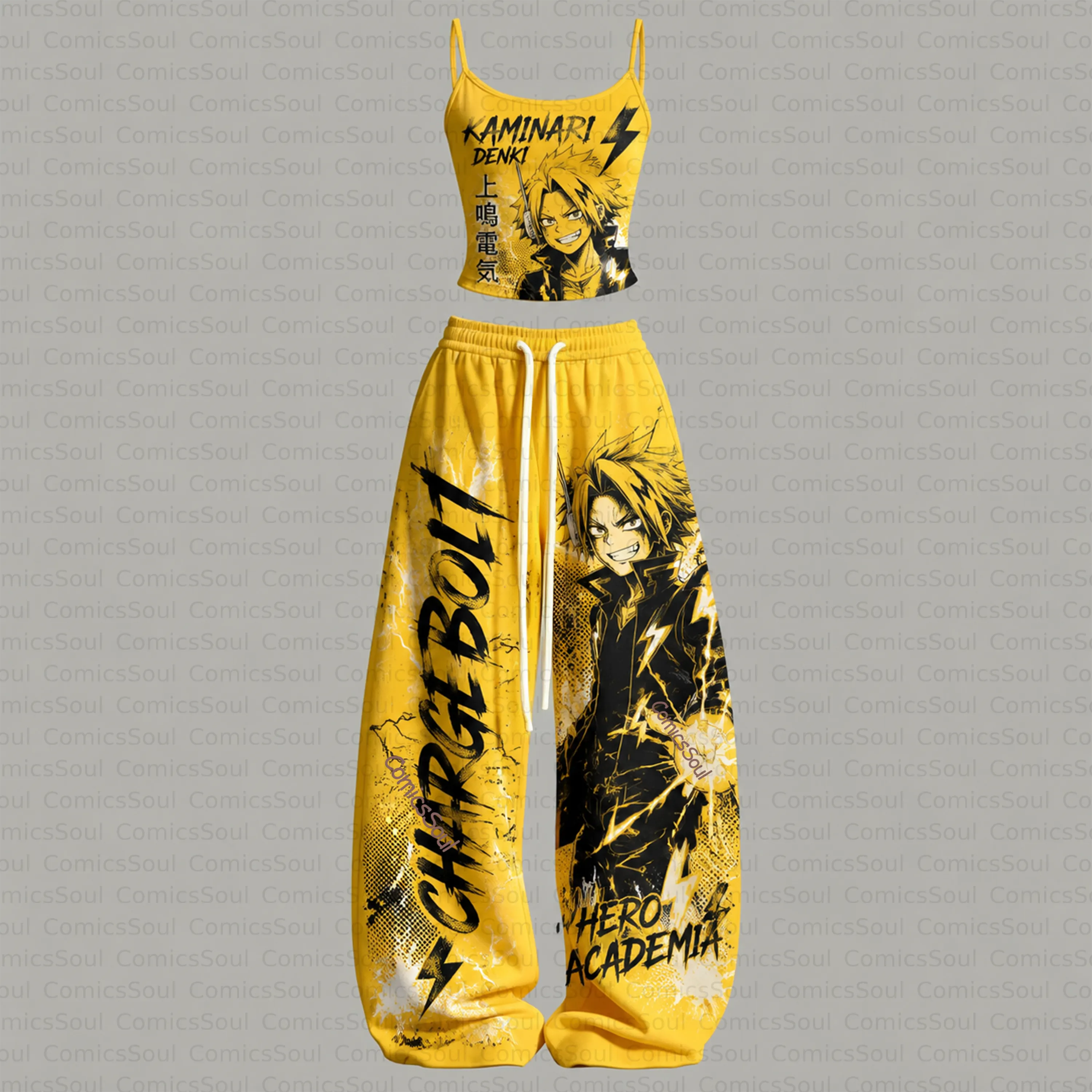 My Hero Academia Top & Elasticated Trousers Two-Piece Set TeeThreads Sustain the Scene with Custom Apparel